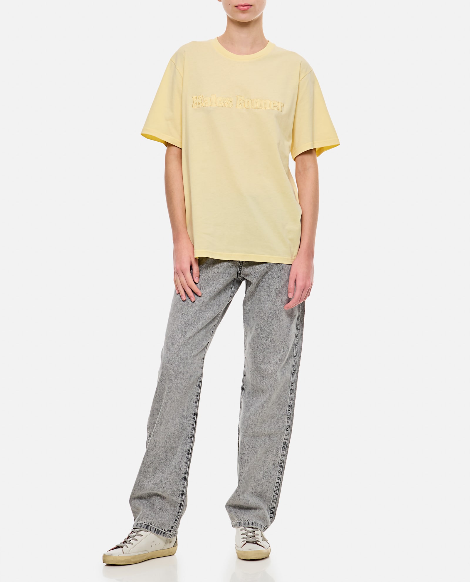 Shop Wales Bonner T-shirt In Yellow