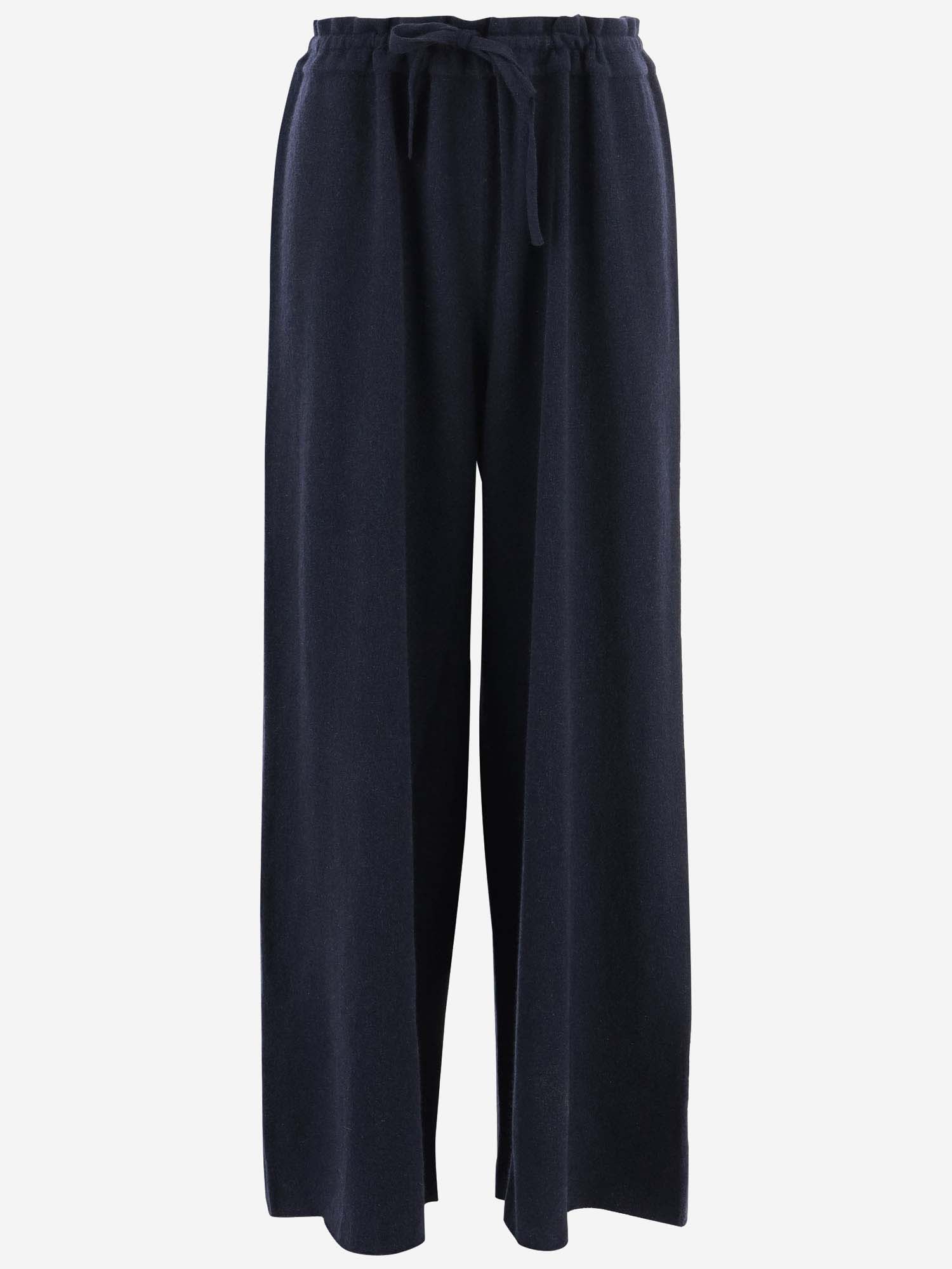 Shop Jil Sander Cashmere Pants In Blue