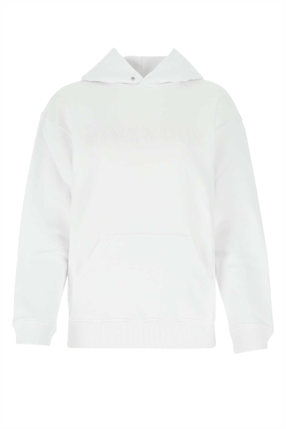 Shop Givenchy White Cotton Oversize T-shirt In 100