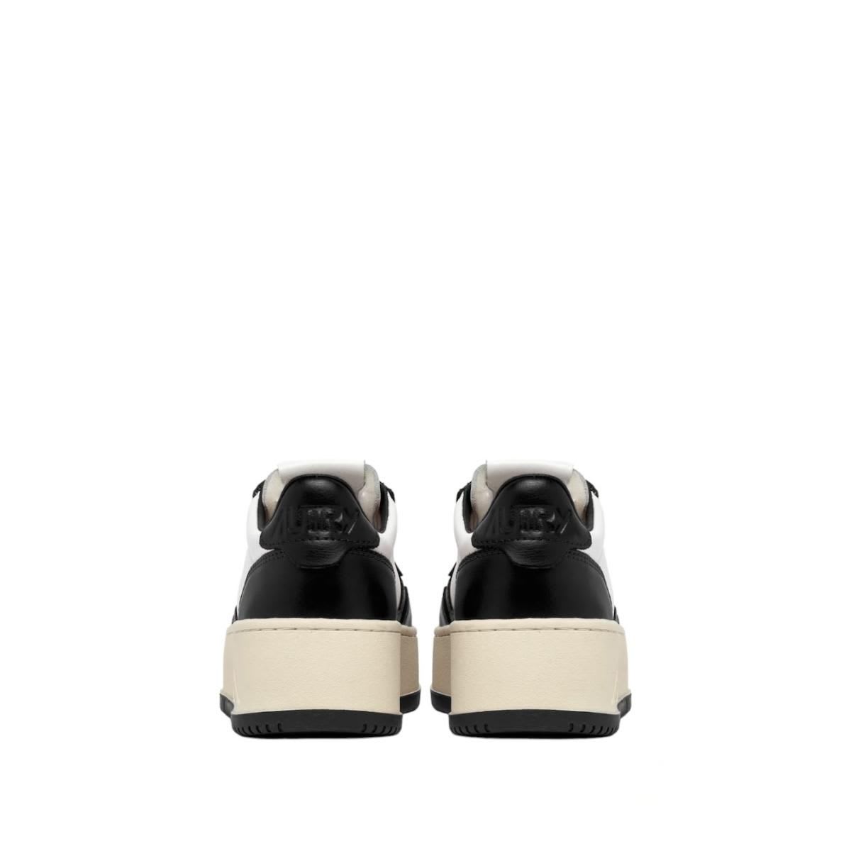 Shop Autry Platform Low Sneakers In Bianco