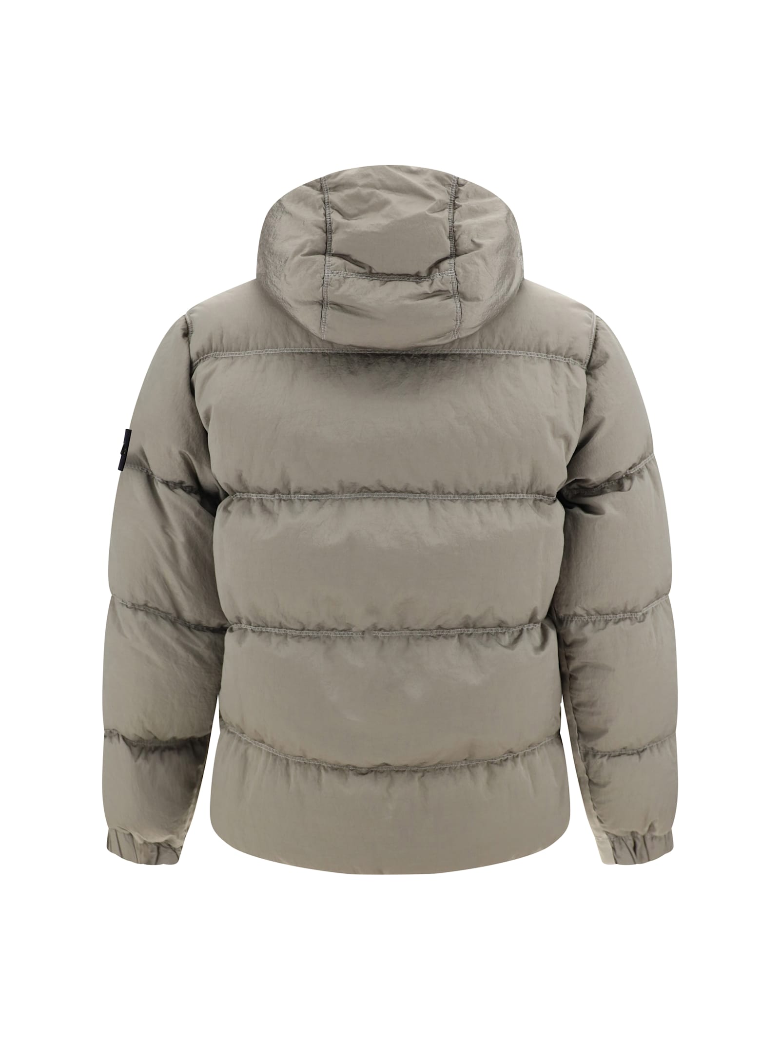 Shop Stone Island Down Jacket In Plaster