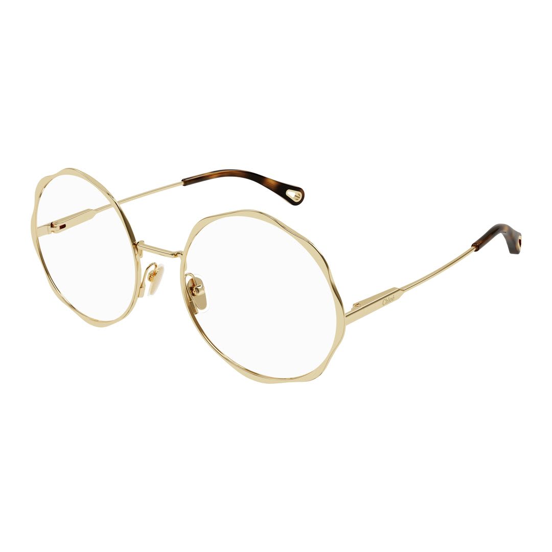 Chloé Ch0185o004 Gold Gold Transparent In Gold