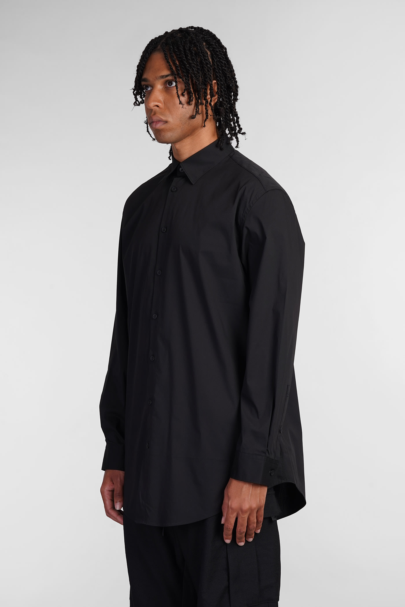 Y-3 SHIRT IN BLACK COTTON 