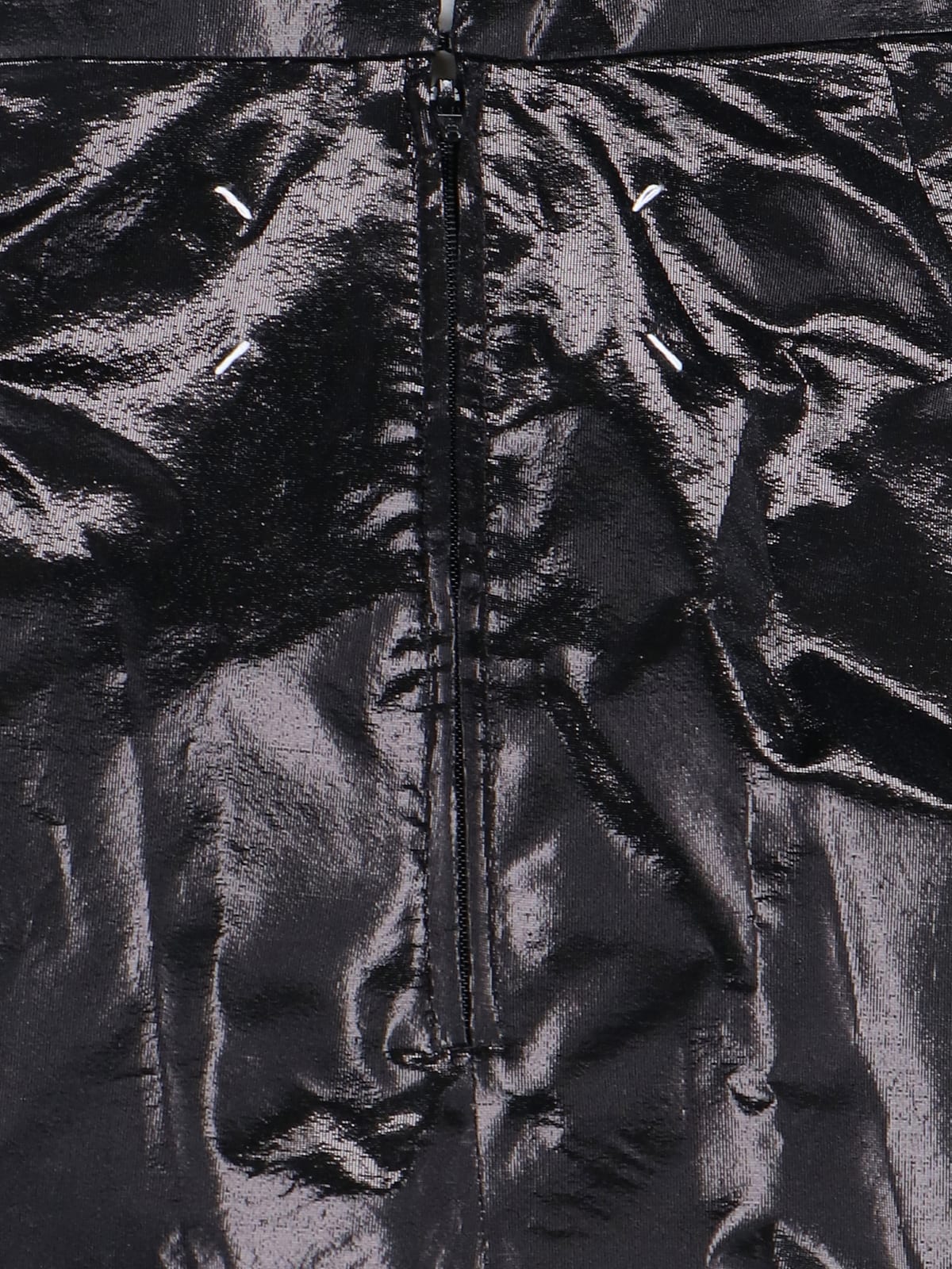 Shop Maison Margiela Draped Midi Skirt In Black