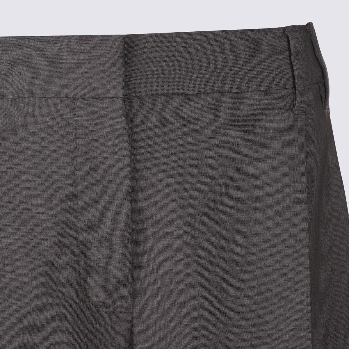 Brunello Cucinelli Casual Trousers With Belt Loops And Back Pockets In Black