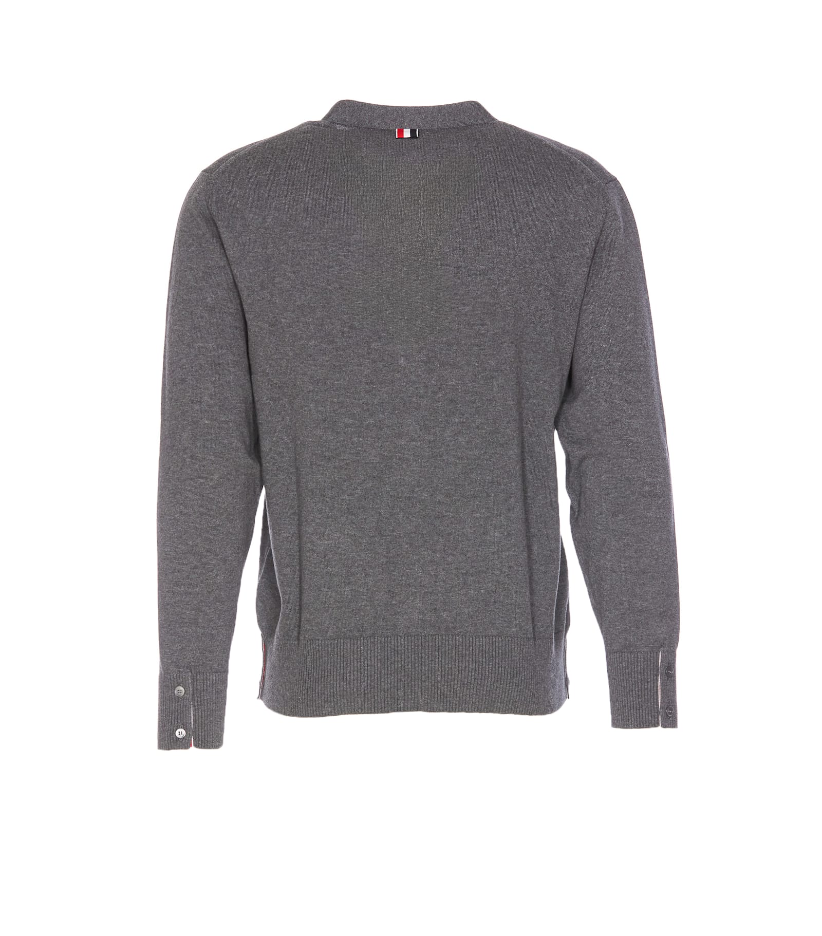 Shop Thom Browne 4bar Cardigan In Grey