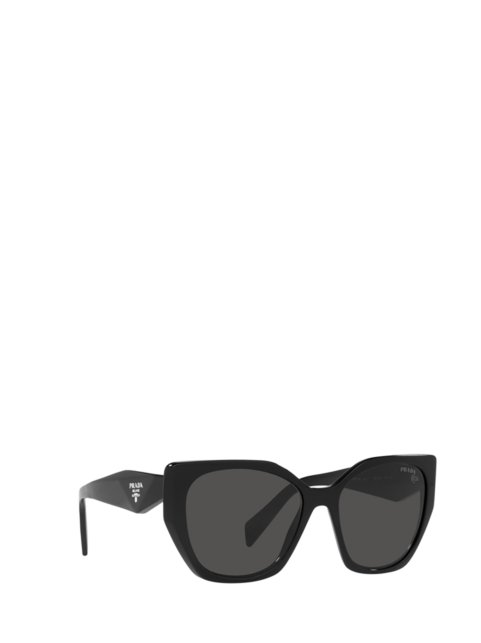Shop Prada Pr 19zs Black Sunglasses