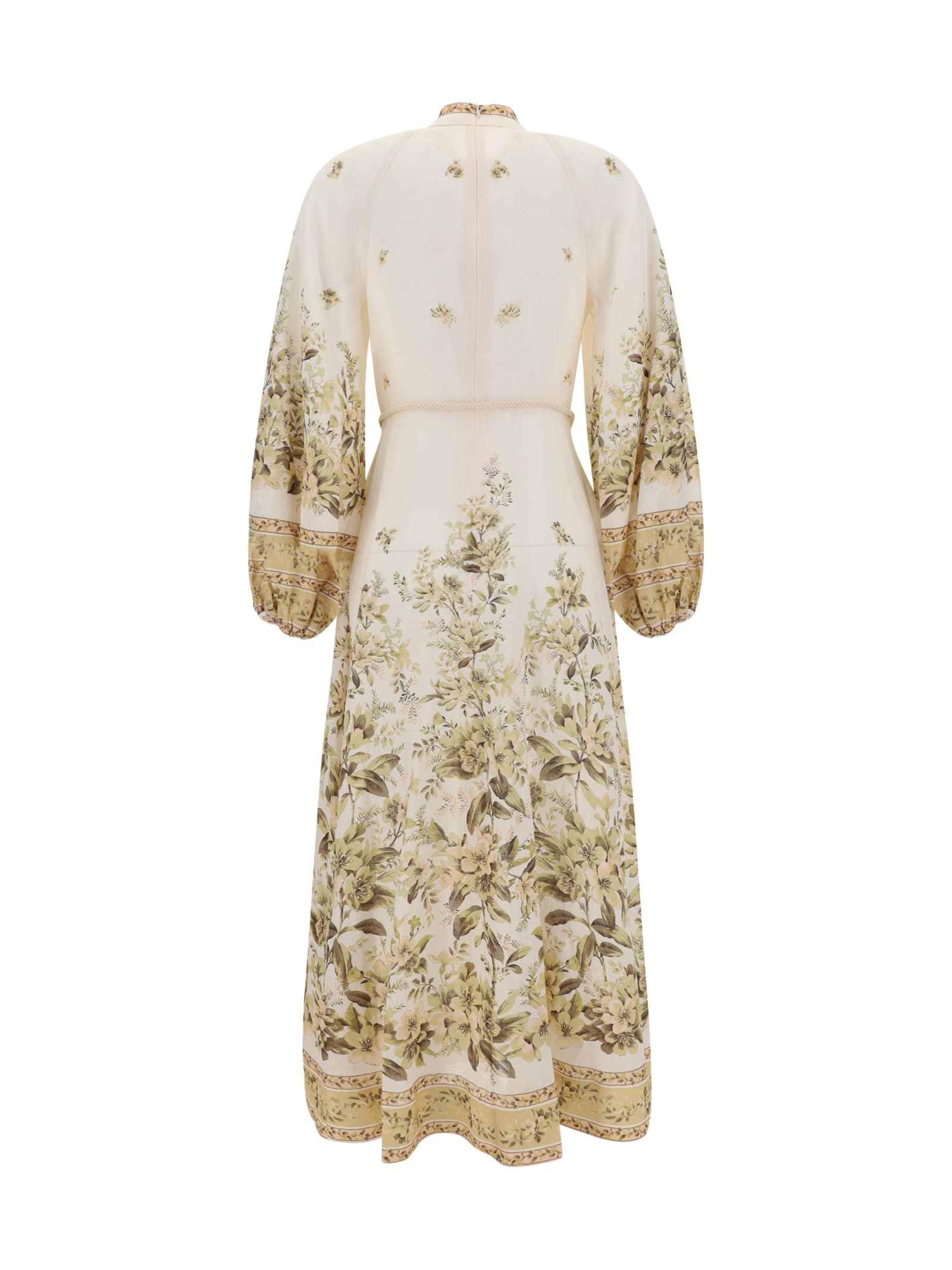 Shop Zimmermann Midi Dress In Sage Toile Floral