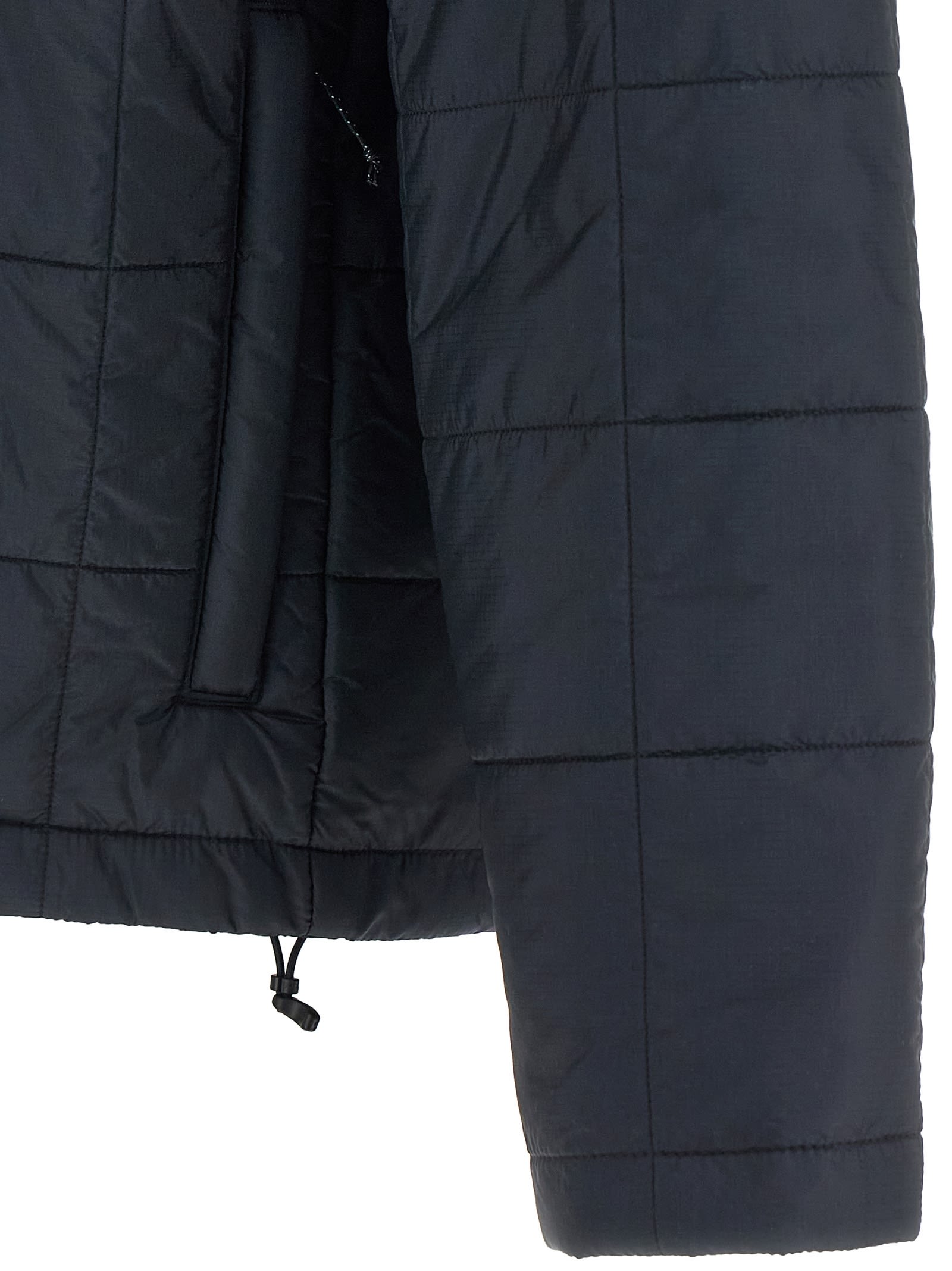 Mm6 Maison Margiela Salomon Collaboration High Collar Quilted Jacket In Blue