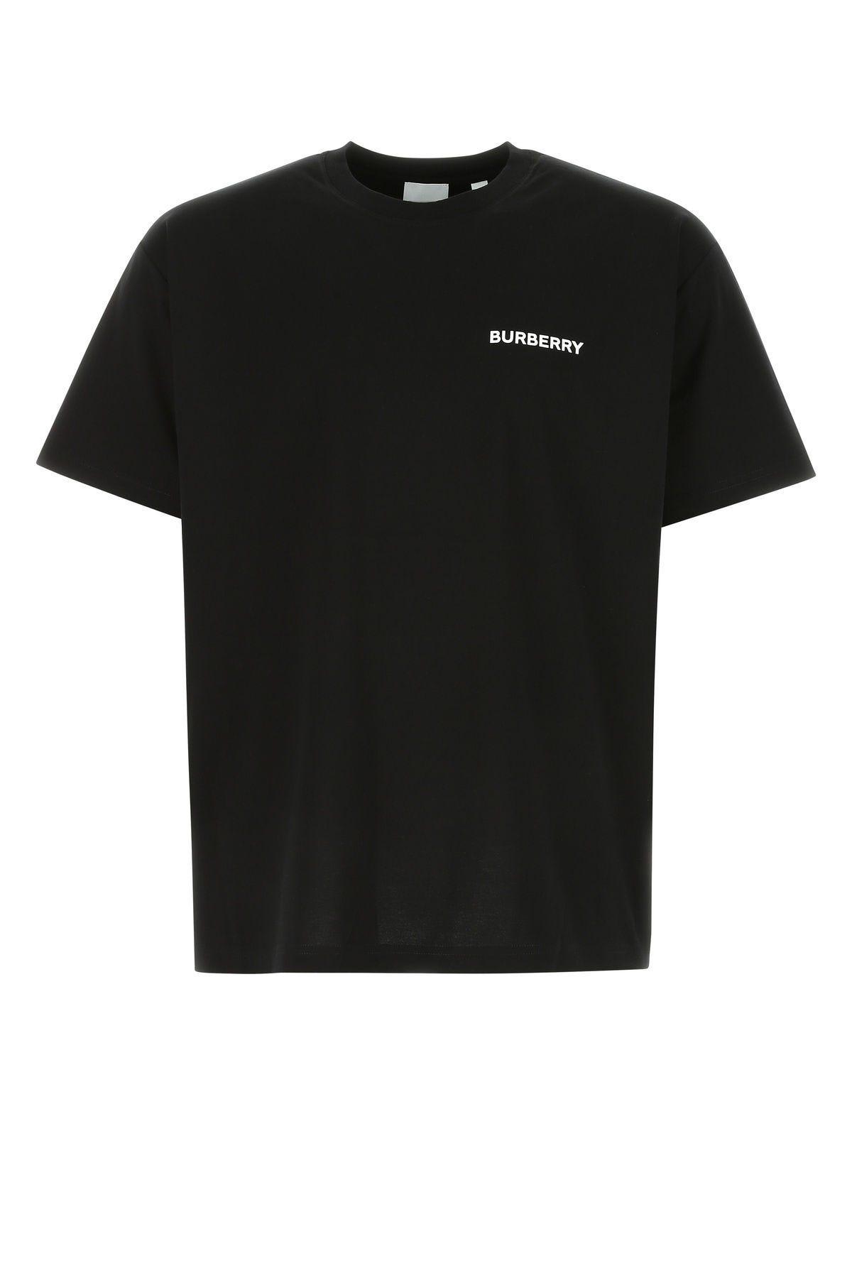 Burberry Black Cotton Oversize T-shirt
