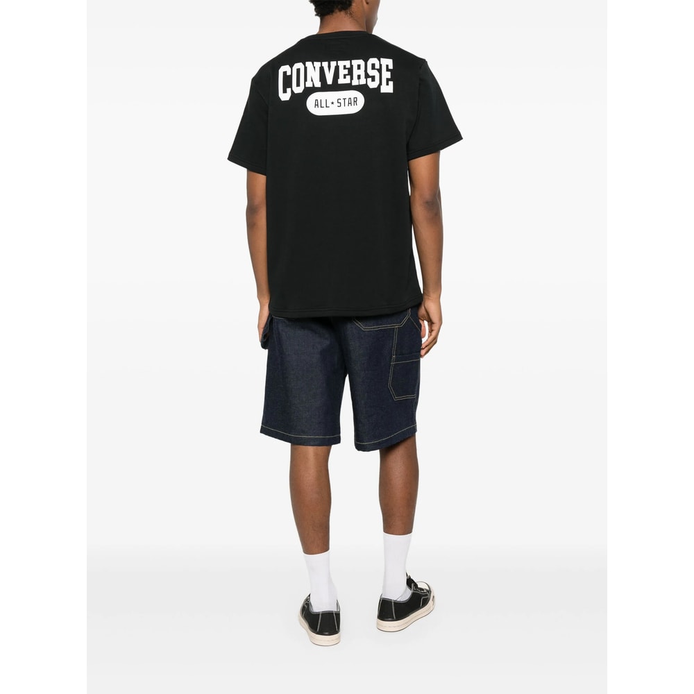 Converse Polyester T Shirts In Black