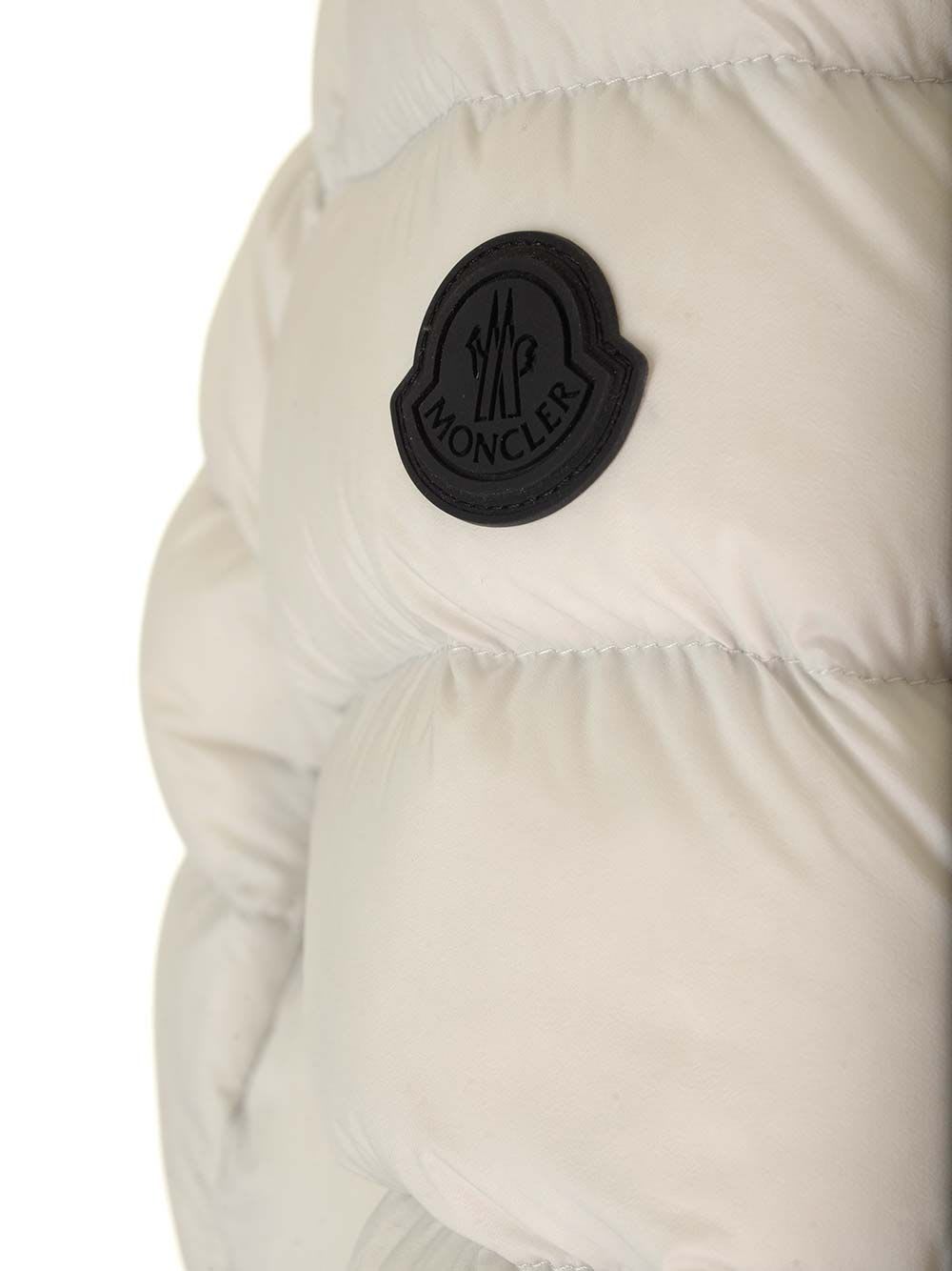 Shop Moncler Cerces Down Jacket In White