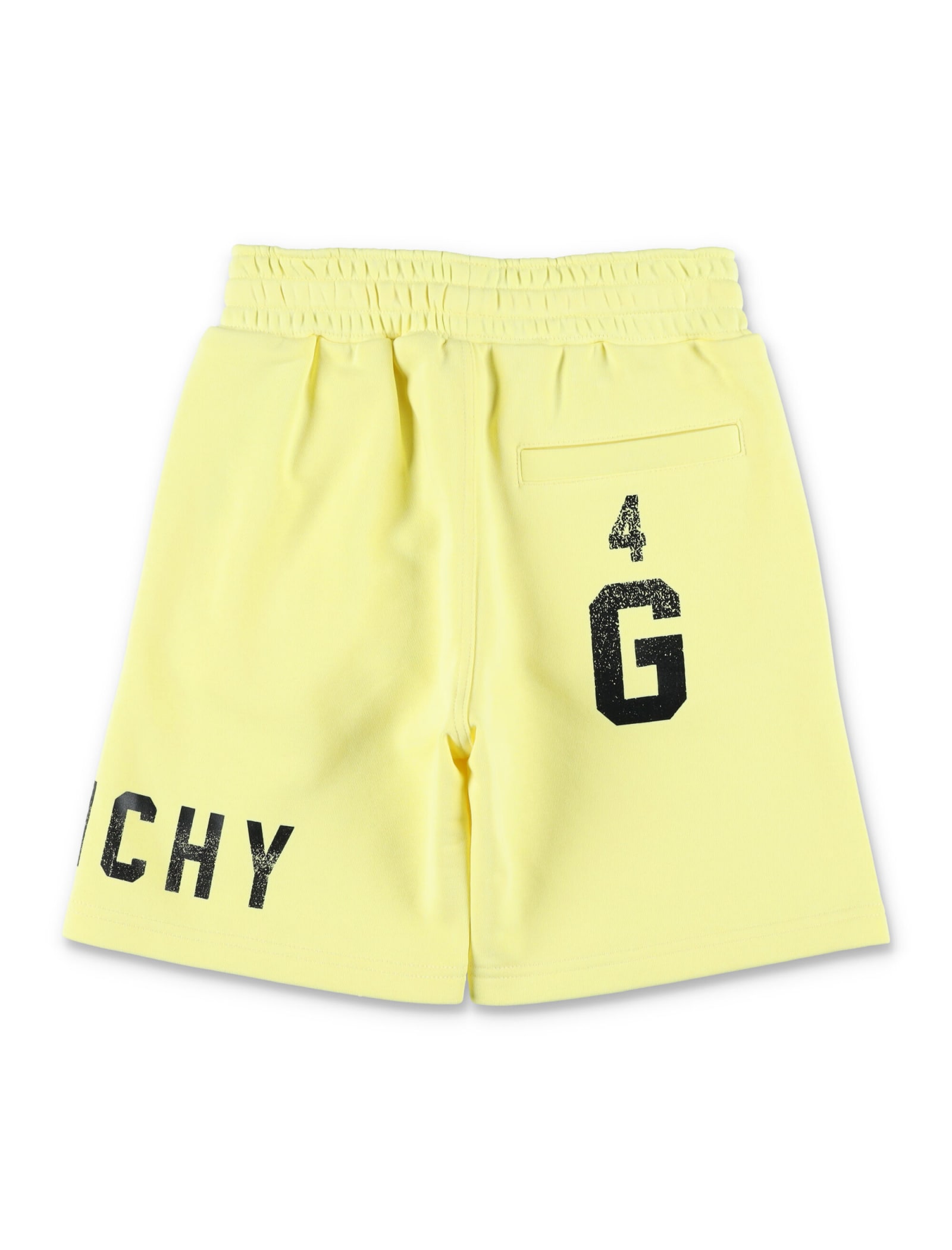Shop Givenchy Bermuda Sweatpants In Yellow