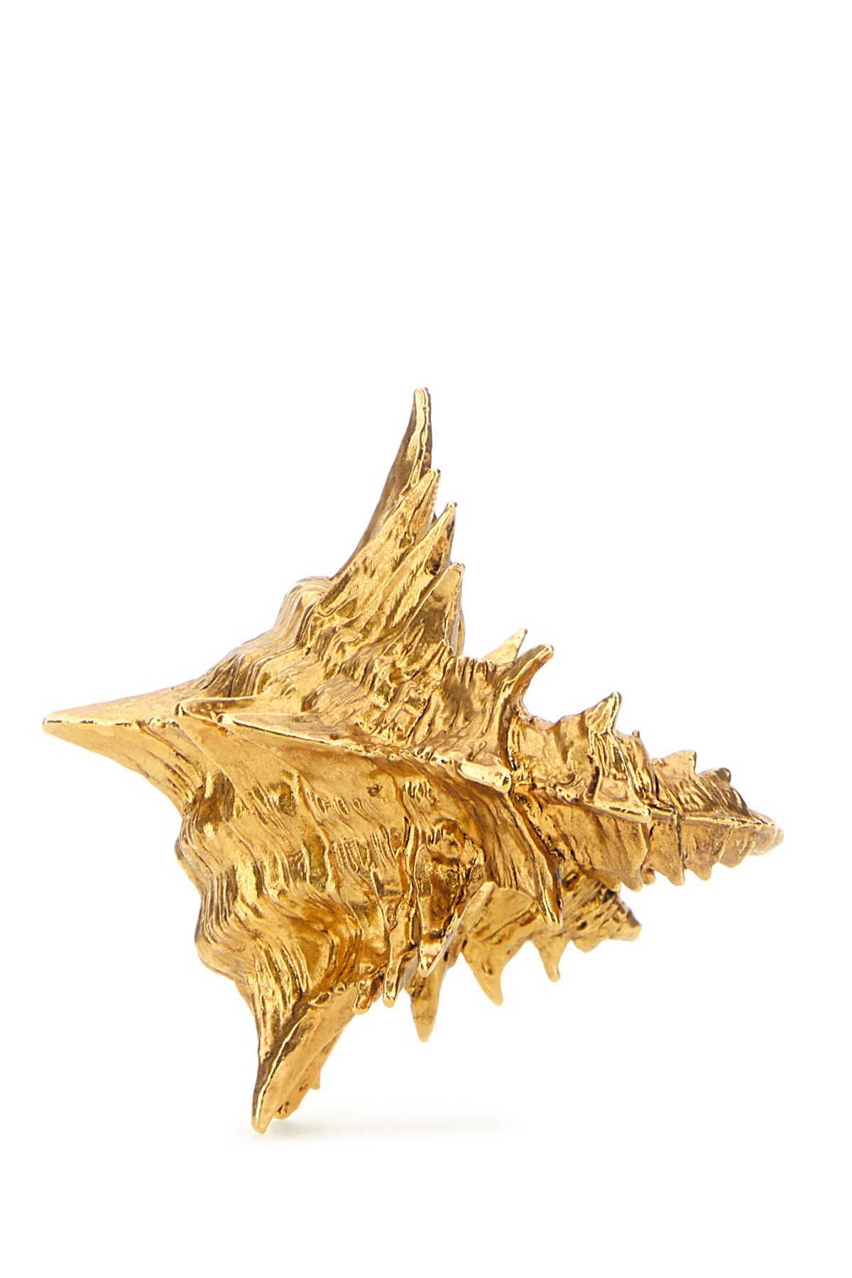 Saint Laurent Gold Metal Bracelet In Orlaitonsatine