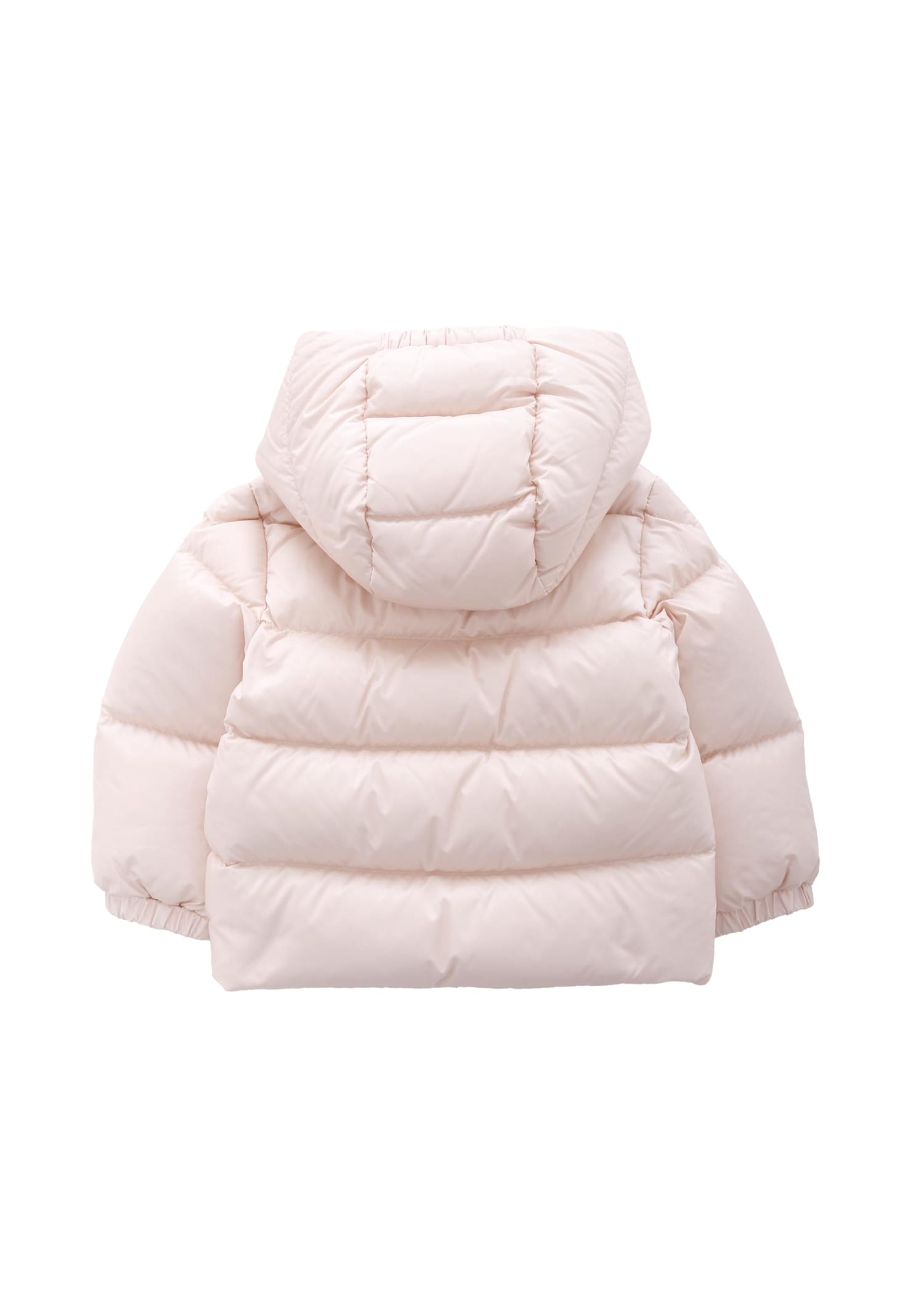 Moncler Pink Sharon Down Jacket For Baby Girl With Logo In Pink