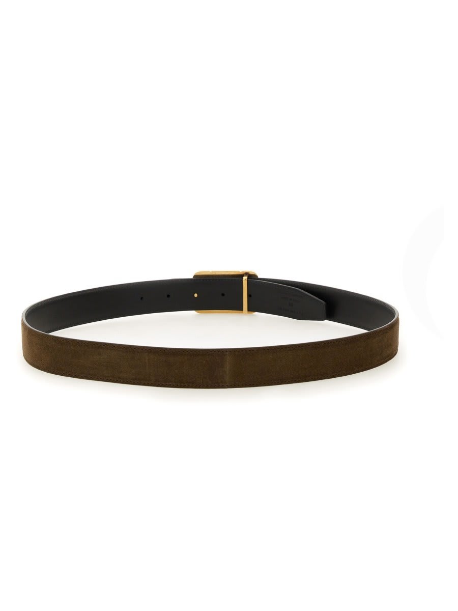 Shop Tom Ford Logo-buckle Fastened Belt In Brown