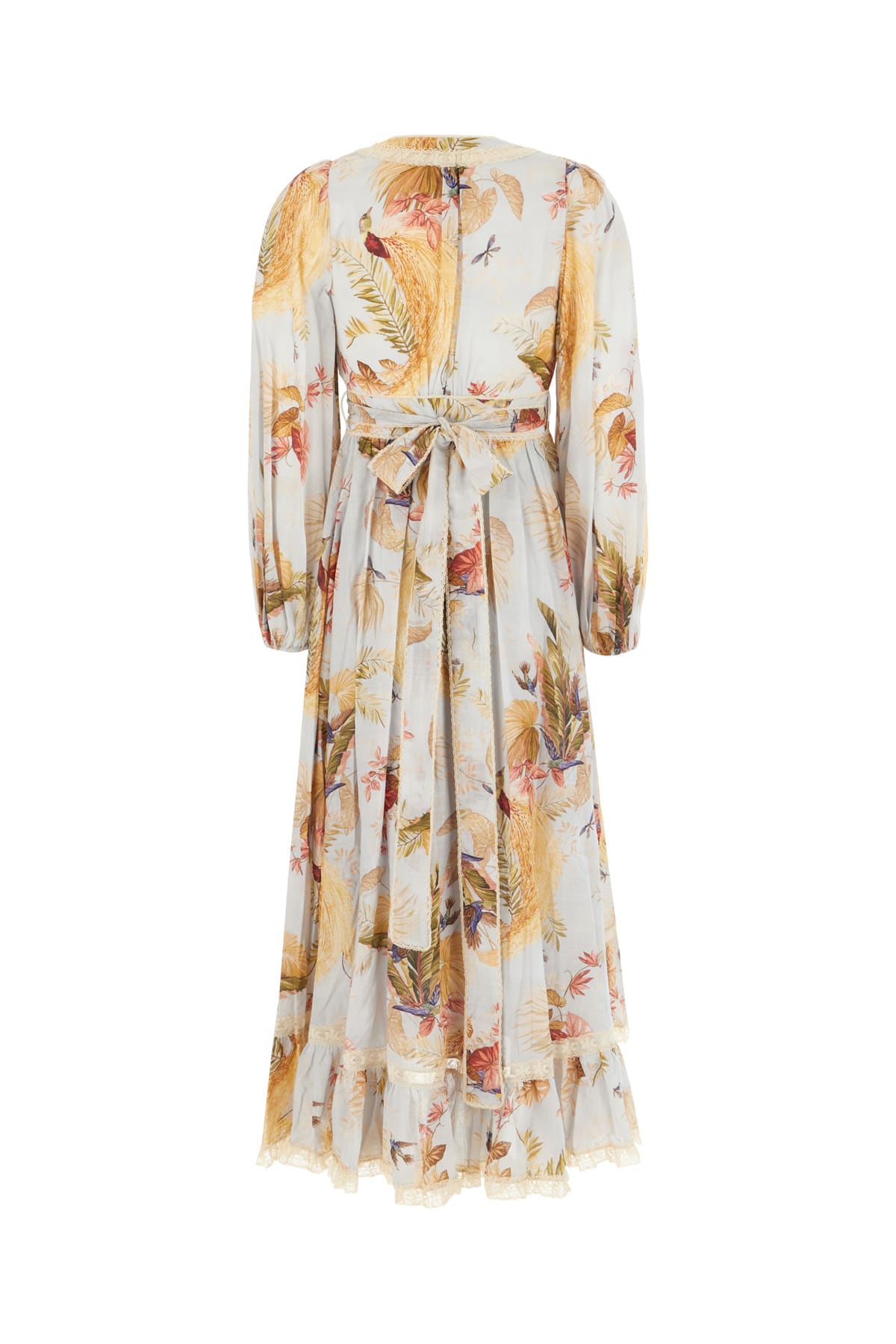 Zimmermann Printed Cotton Ascension Frill Dress In Multi
