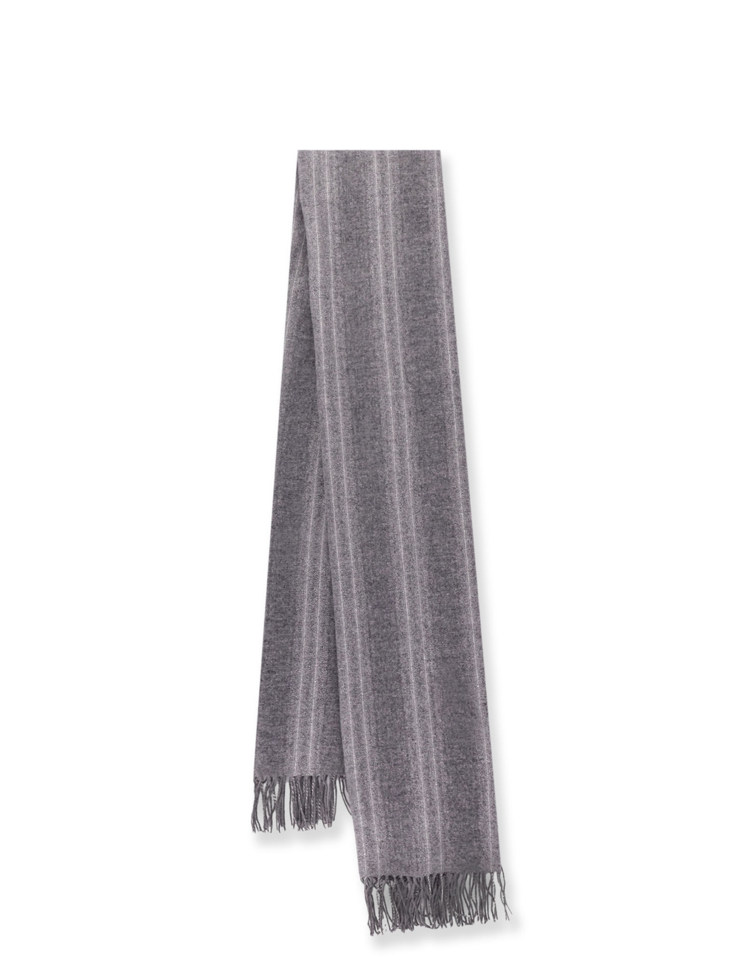 Shop Brunello Cucinelli Scarf In Grey