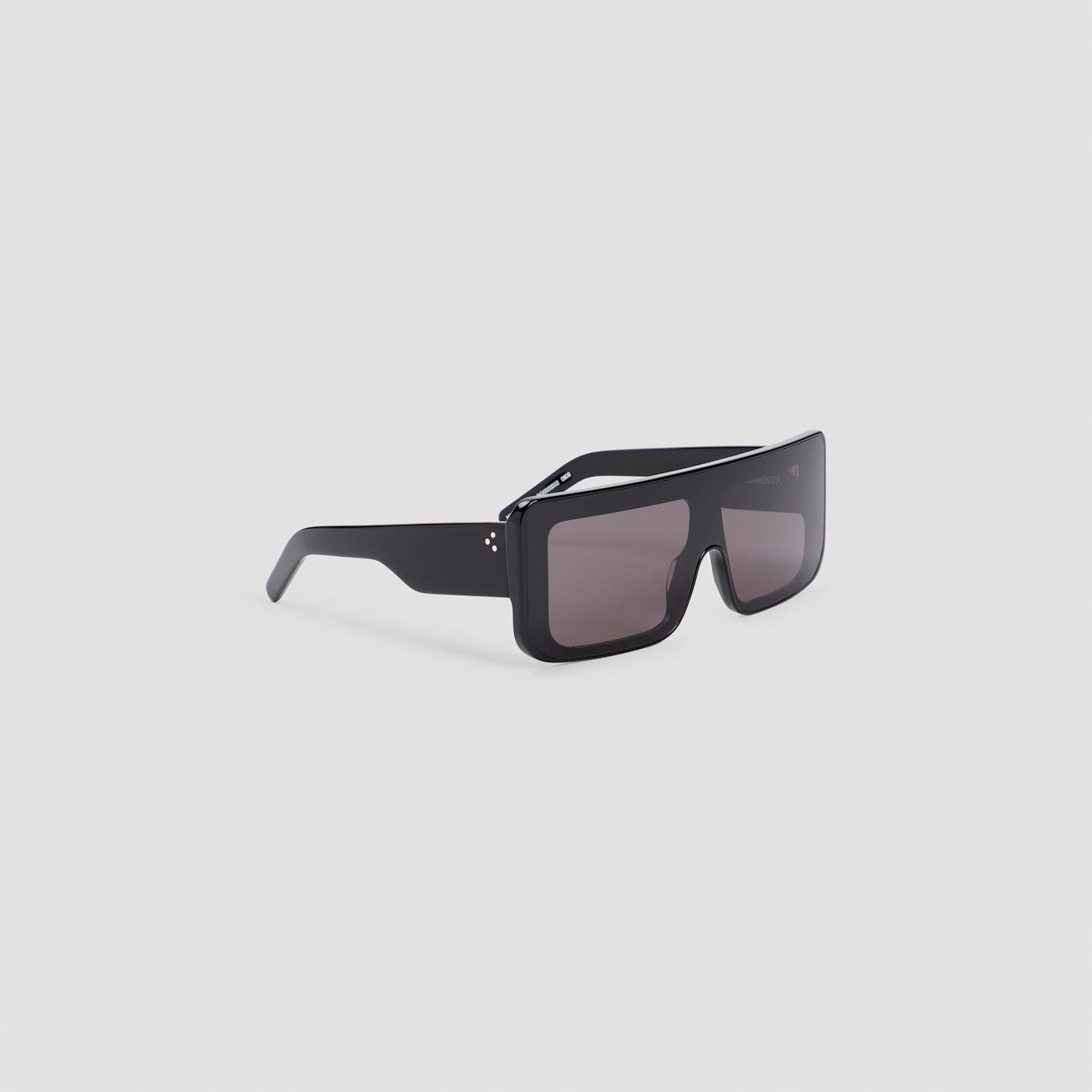 Rick Owens Black Acetate Sunglasses In Black
