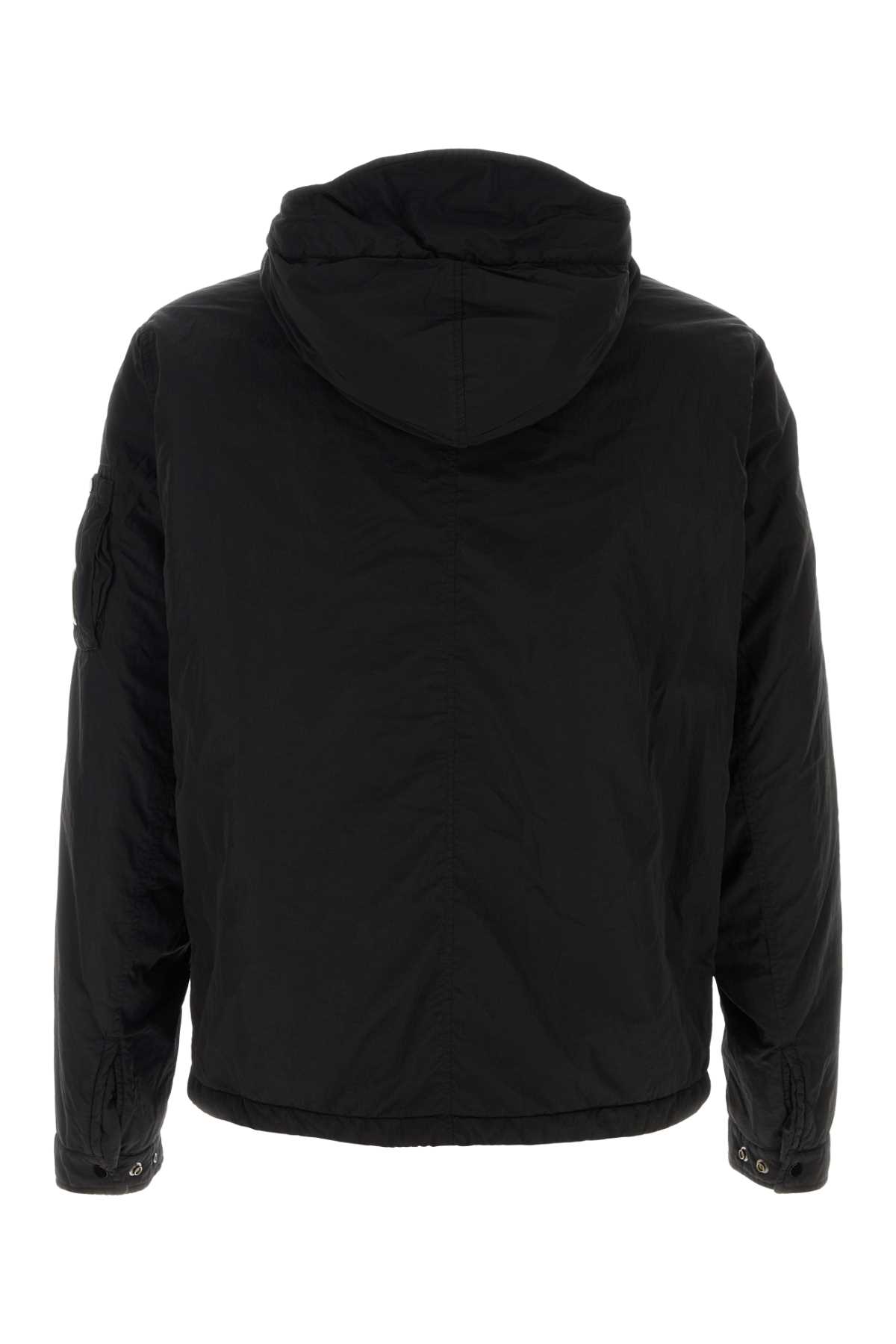 Shop C.p. Company Black Nylon Padded Jacket