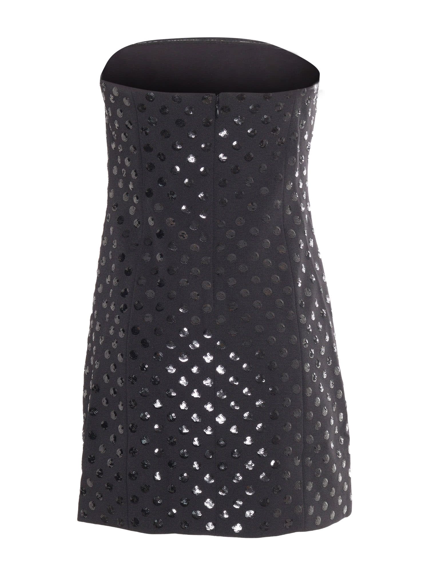 Michael Kors Sequin Dot Mini Dress In Black