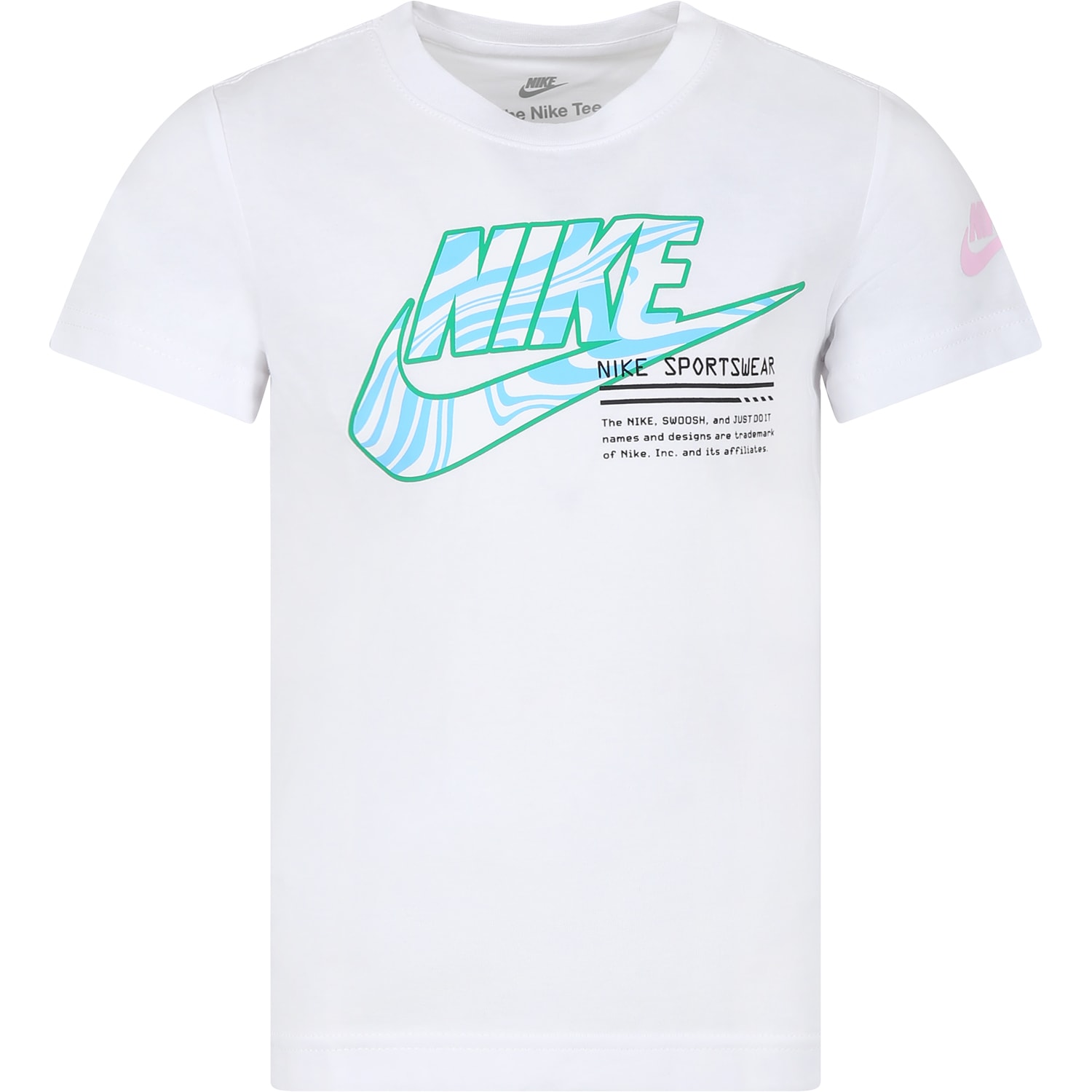 Nike Kids' White T-shirt For Boy With Logo And Swoosh