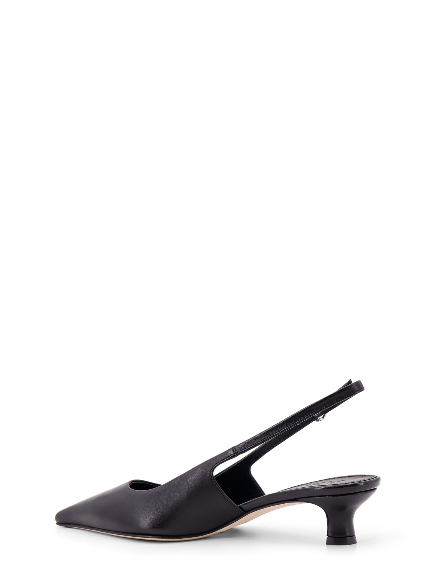 Aeyde Catrina Leather Kitten-heel Slingback Pumps In Black