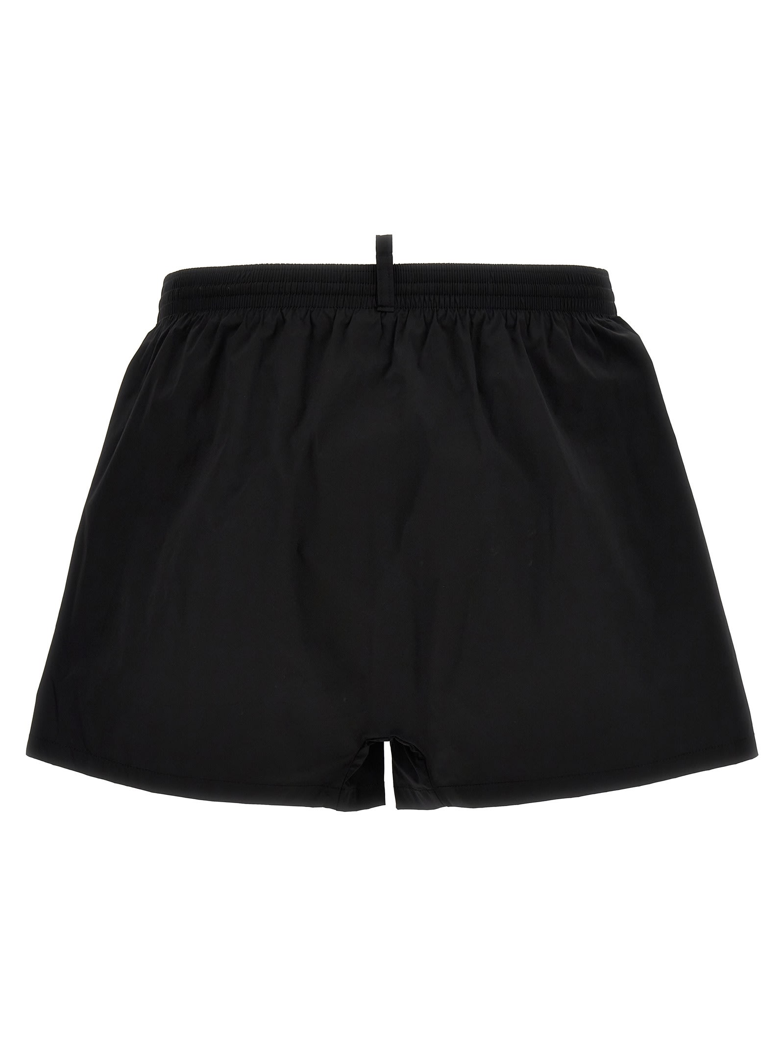 Shop Dsquared2 Midi Boxer Shorts In Black