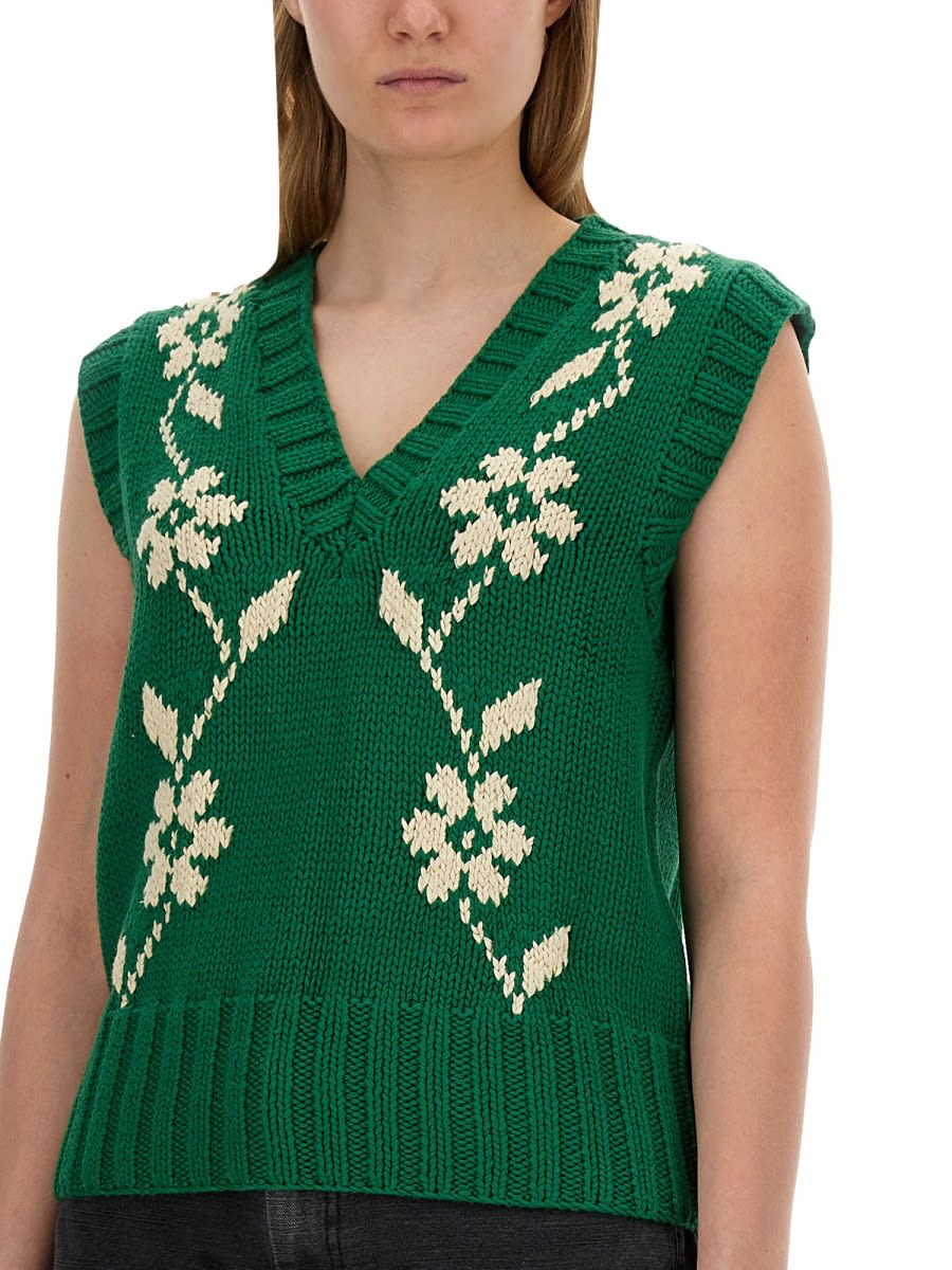 Shop Ymc You Must Create Knitted Vest In Green