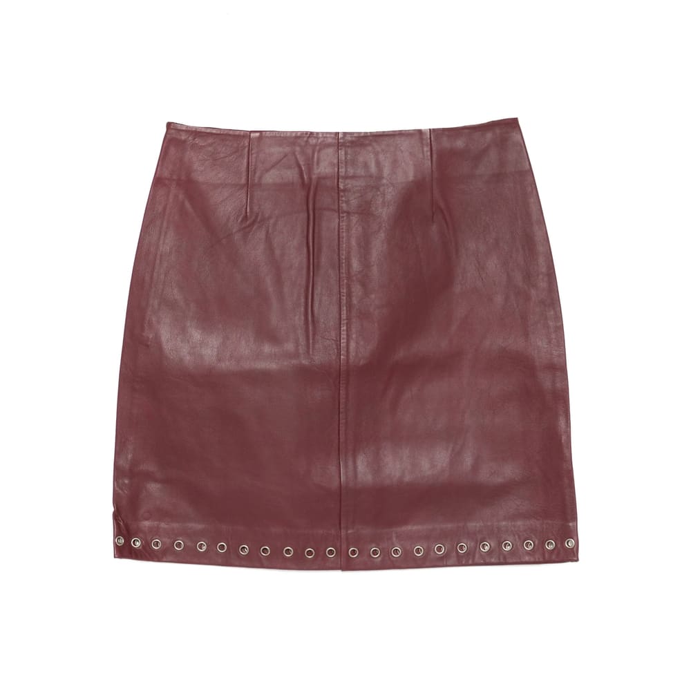Gimaguas Eyelet-embellished Skirt In Brown
