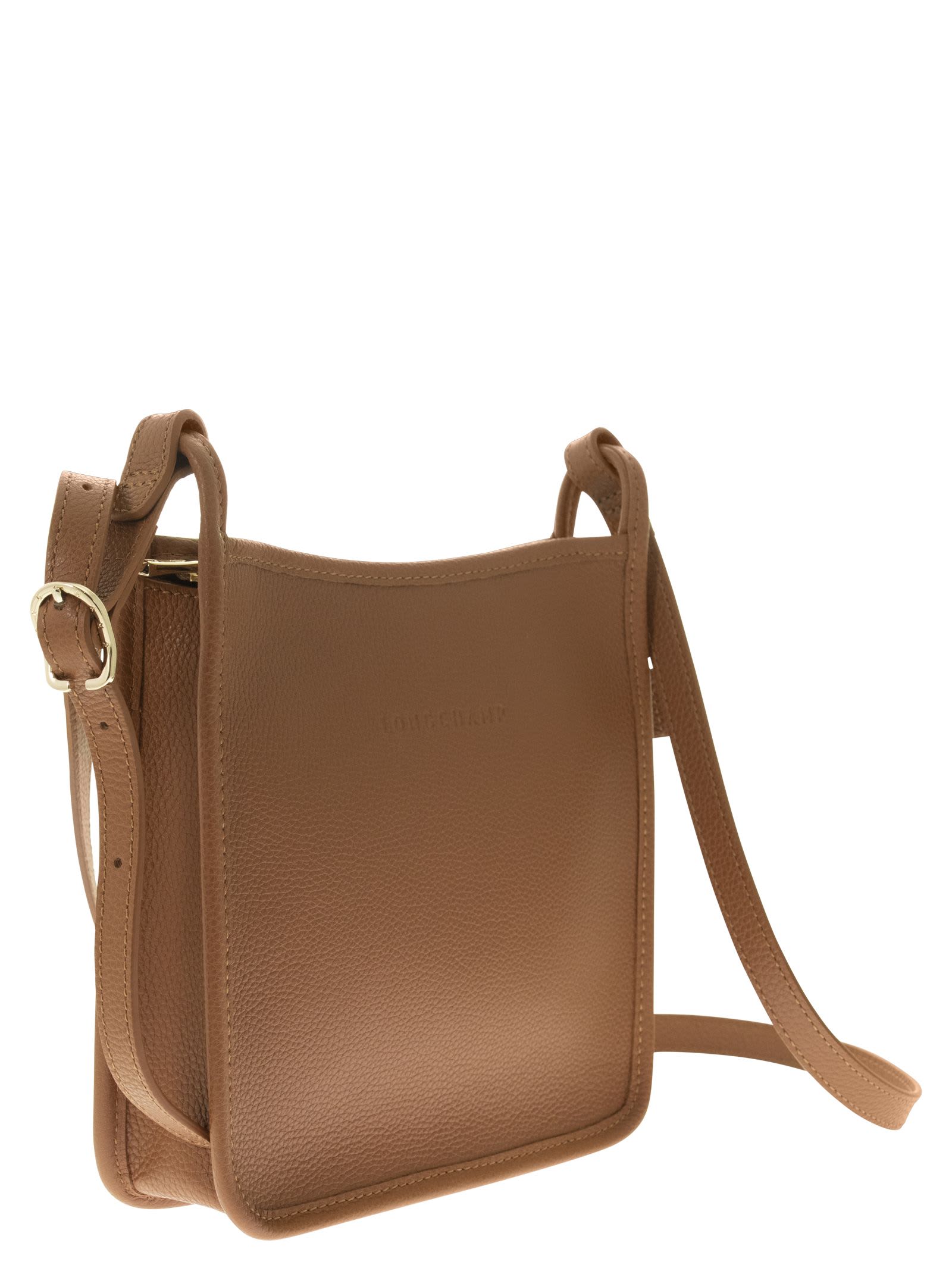 Shop Longchamp Le Foulonné - Shoulder Bag With Zip S In Brown