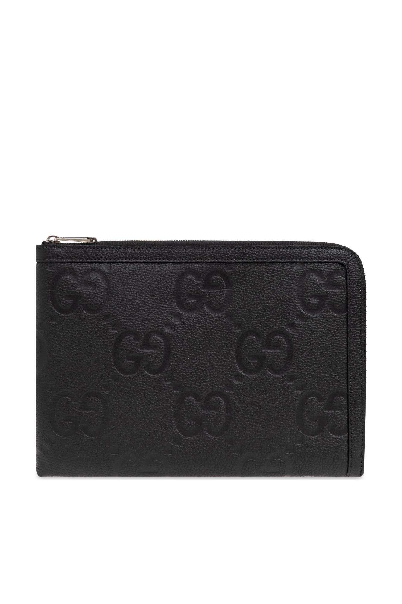 Gucci Document Bag `jumbo Gg Small` In Black