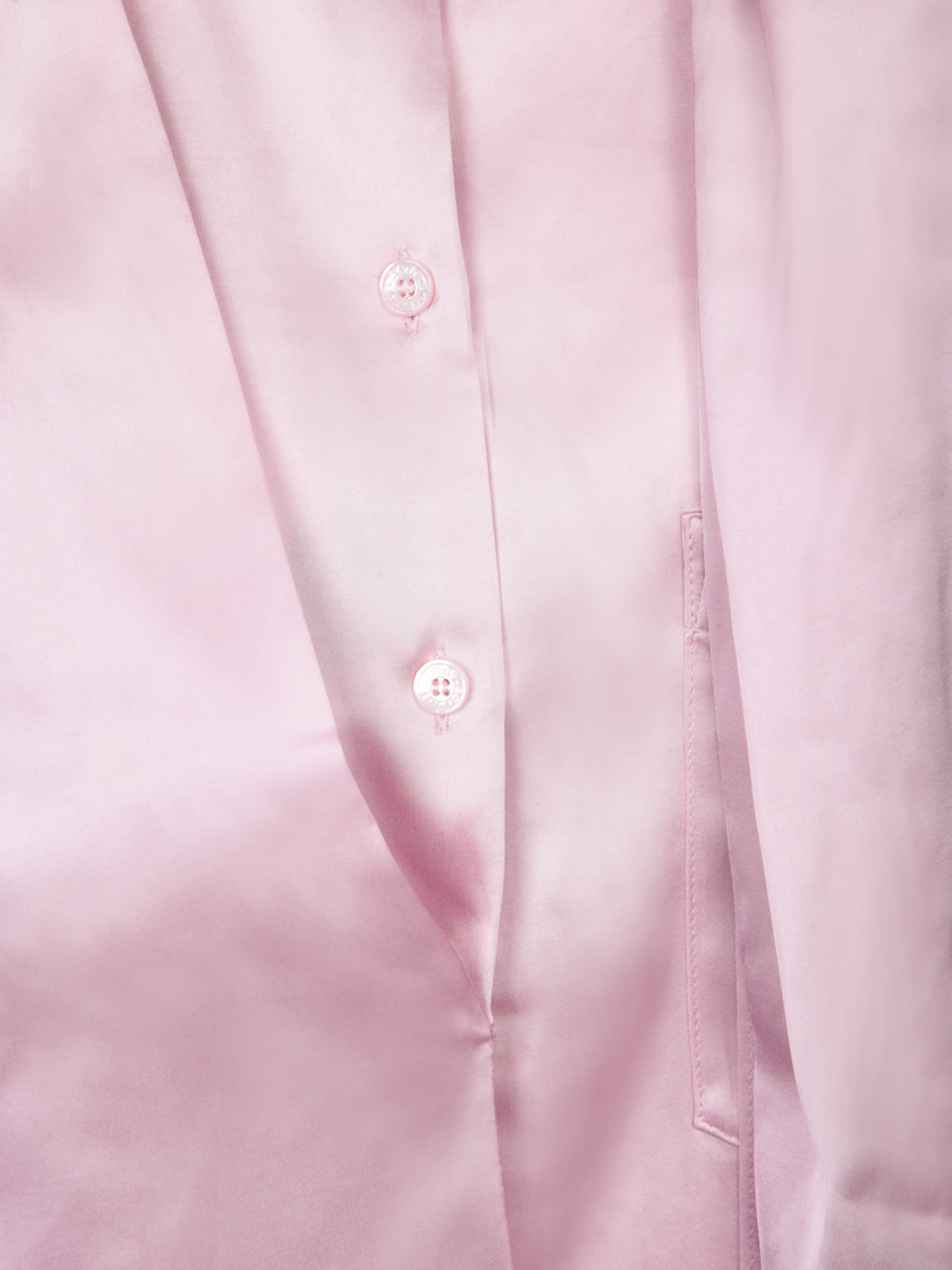 Acne Studios Pink Viscose Blouse In Pink