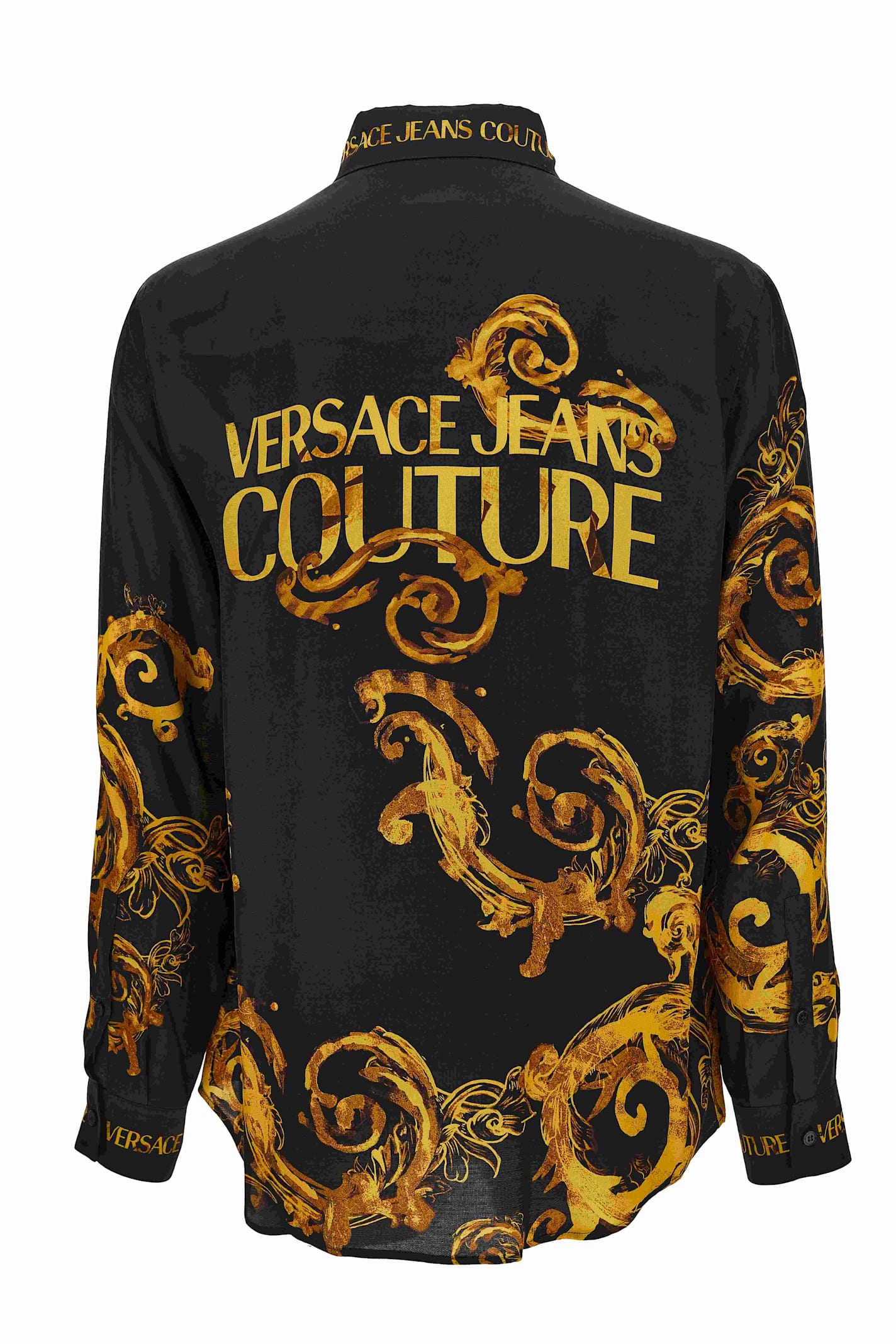 Shop Versace Jeans Couture Black Casual Shirt