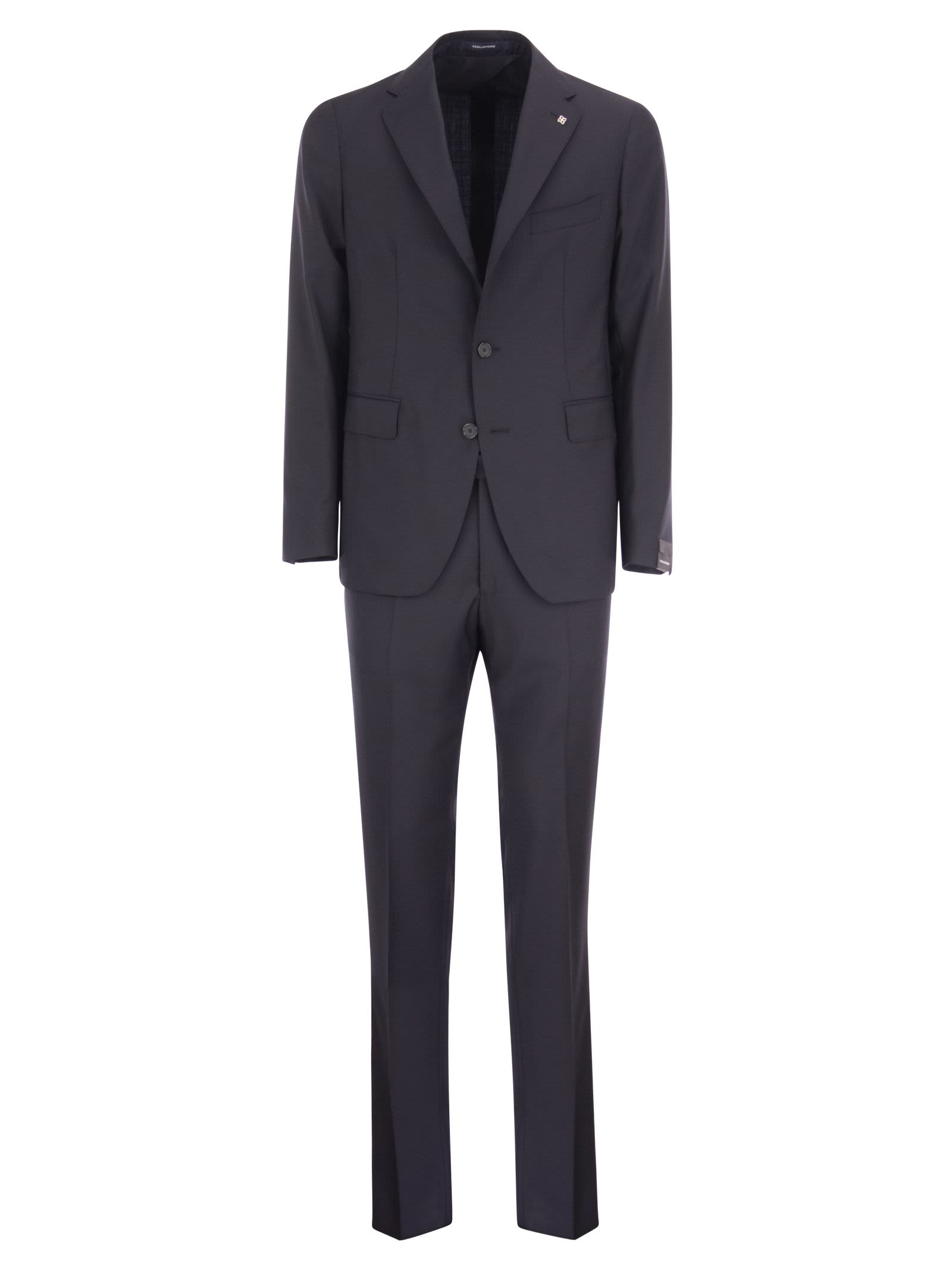 Shop Tagliatore Wool Suit In Blue