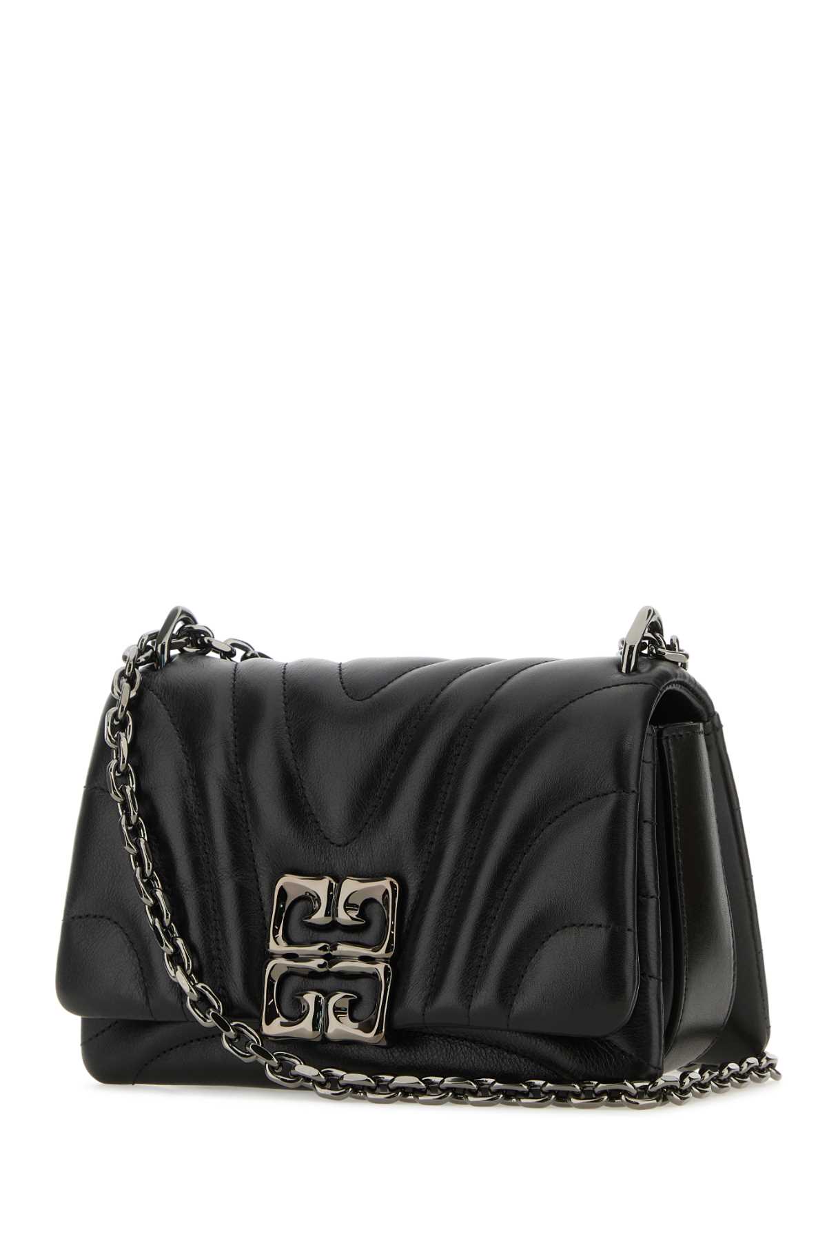 Shop Givenchy Black Leather Small 4g Soft Shoulder Bag