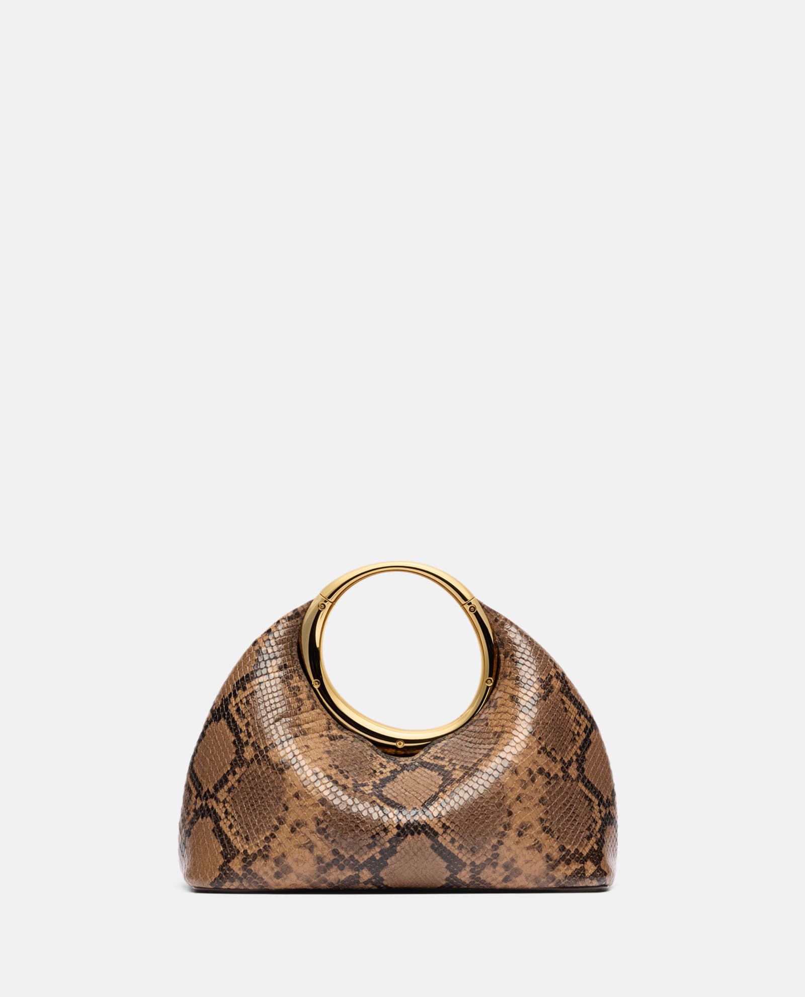 Shop Jacquemus Le Petit Calino Printed Leather Bag In Brown