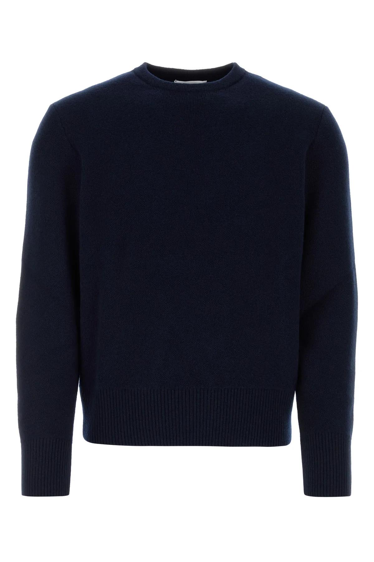 Shop Thom Browne Midnight Blue Wool Sweater