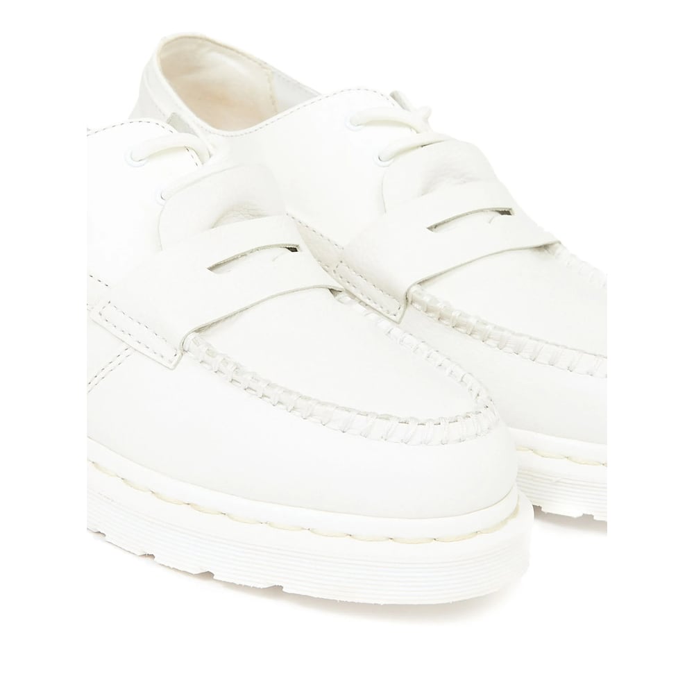 Mm6 Maison Margiela X Dr. Martens Leather Moccasin Loafers In White