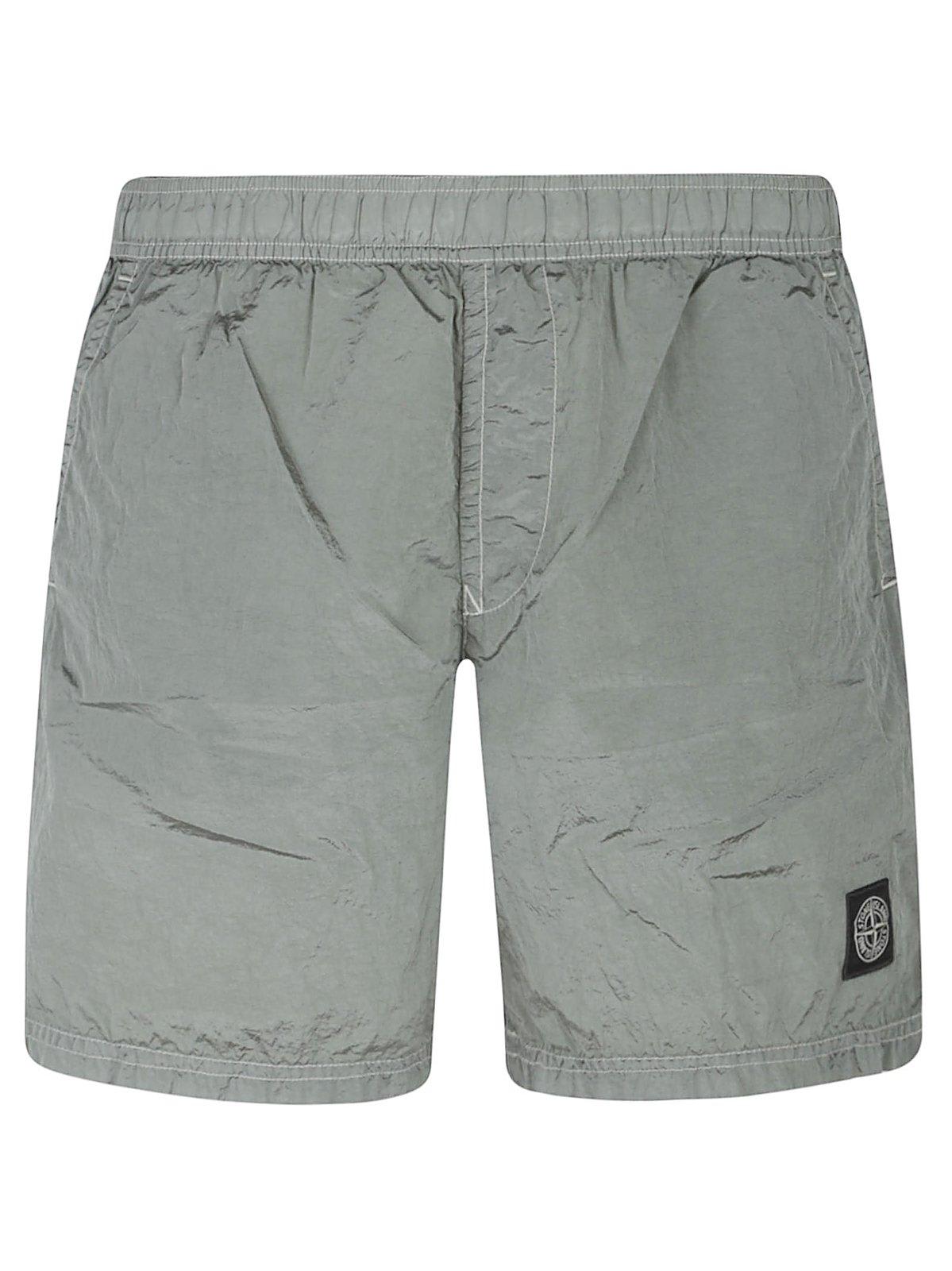 Compass-patch Swim Shorts - Stone Island - Modalova