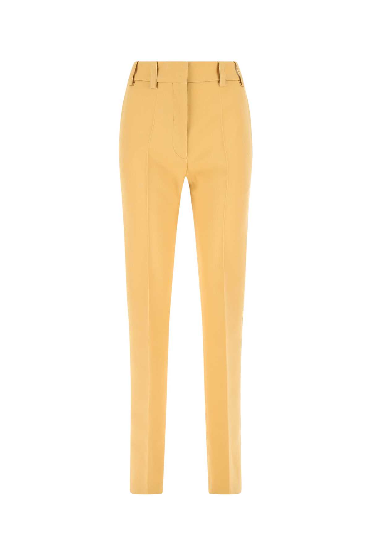 Shop Quira Pastel Orange Wool Pant In Q0023