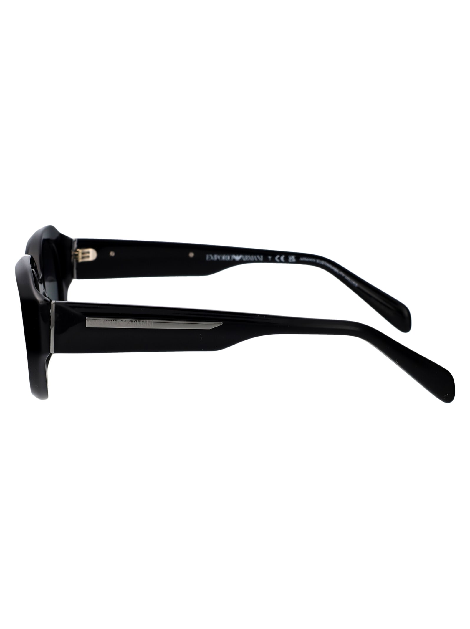 Shop Emporio Armani 0ea4230u Sunglasses In 501787 Shiny Black