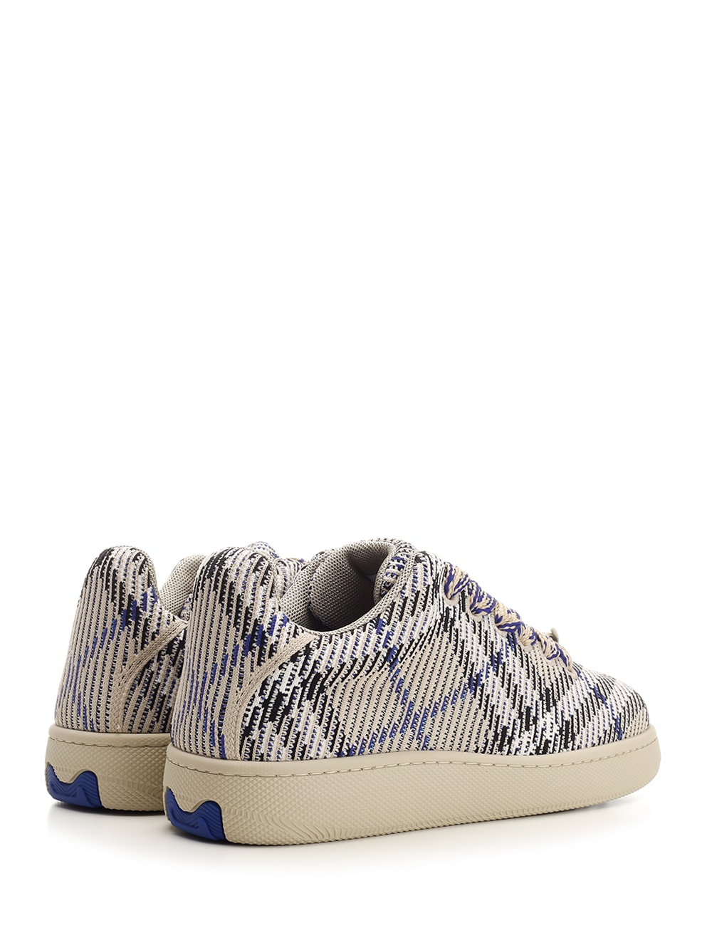 Shop Burberry Box Sneakers In Beige