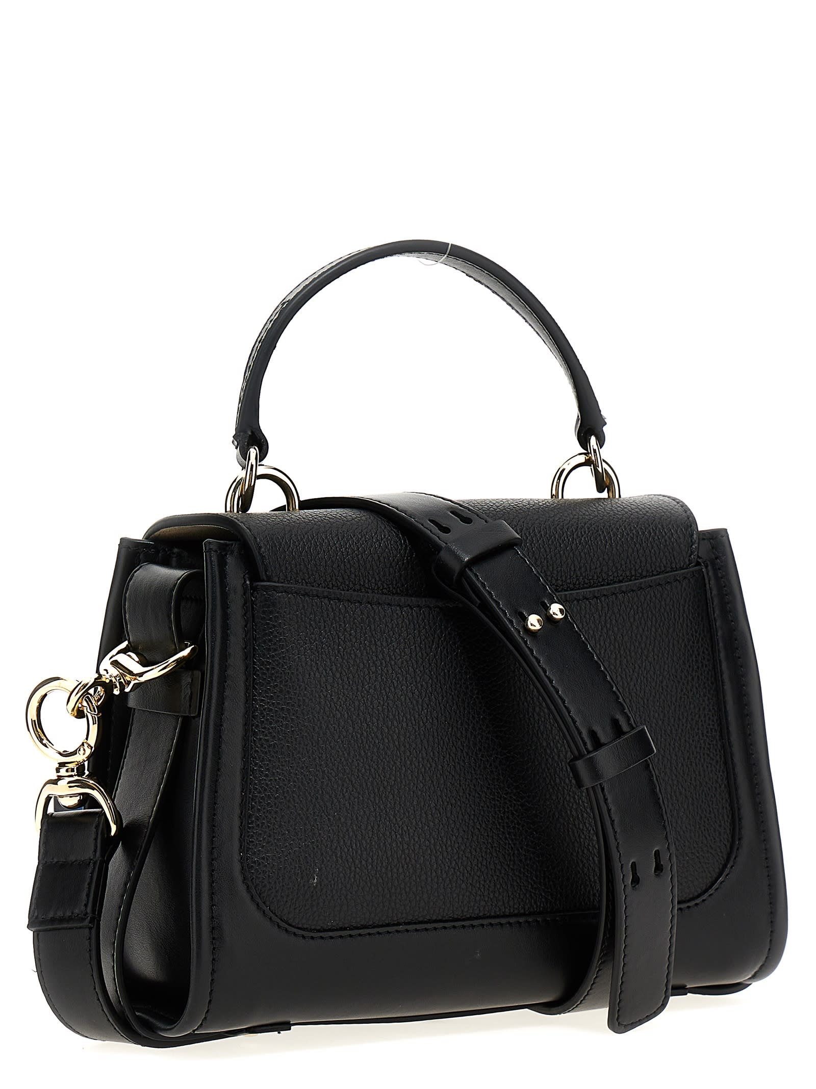 Shop Chloé Tess Mini Handbag In Black