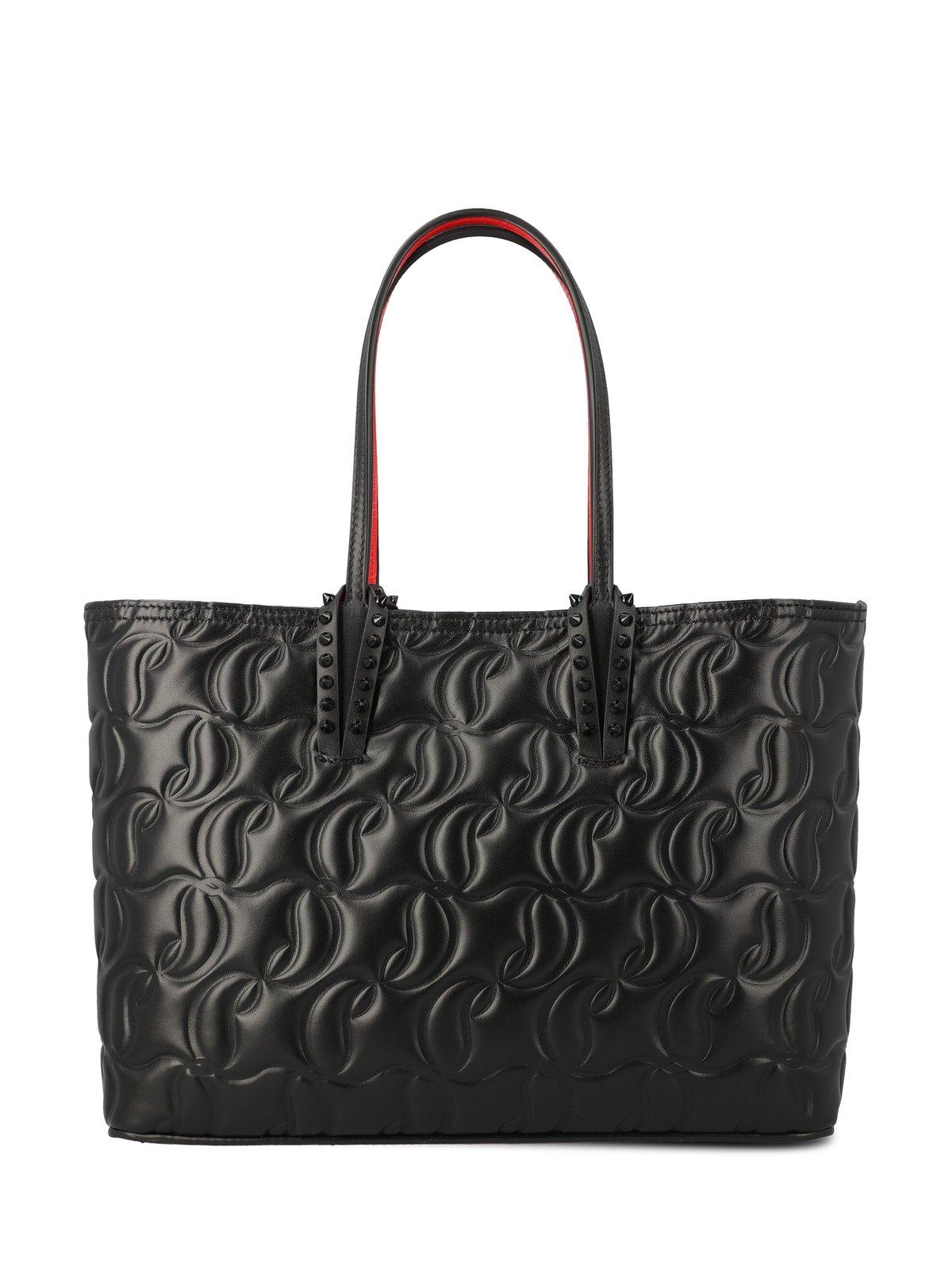 Shop Christian Louboutin Cabata All-over Logo Patterned Tote Bag In Black