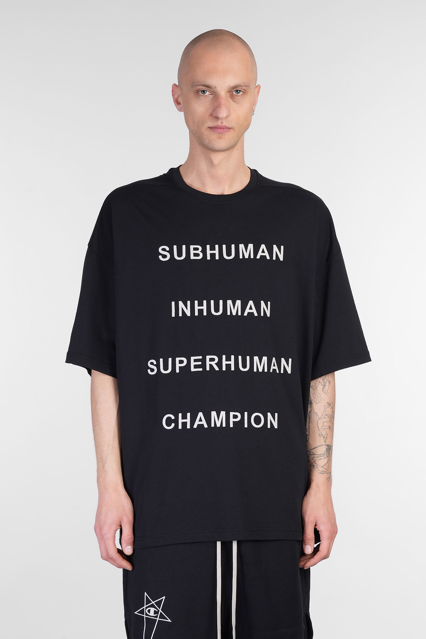 Tommy T T-shirt In Black Cotton