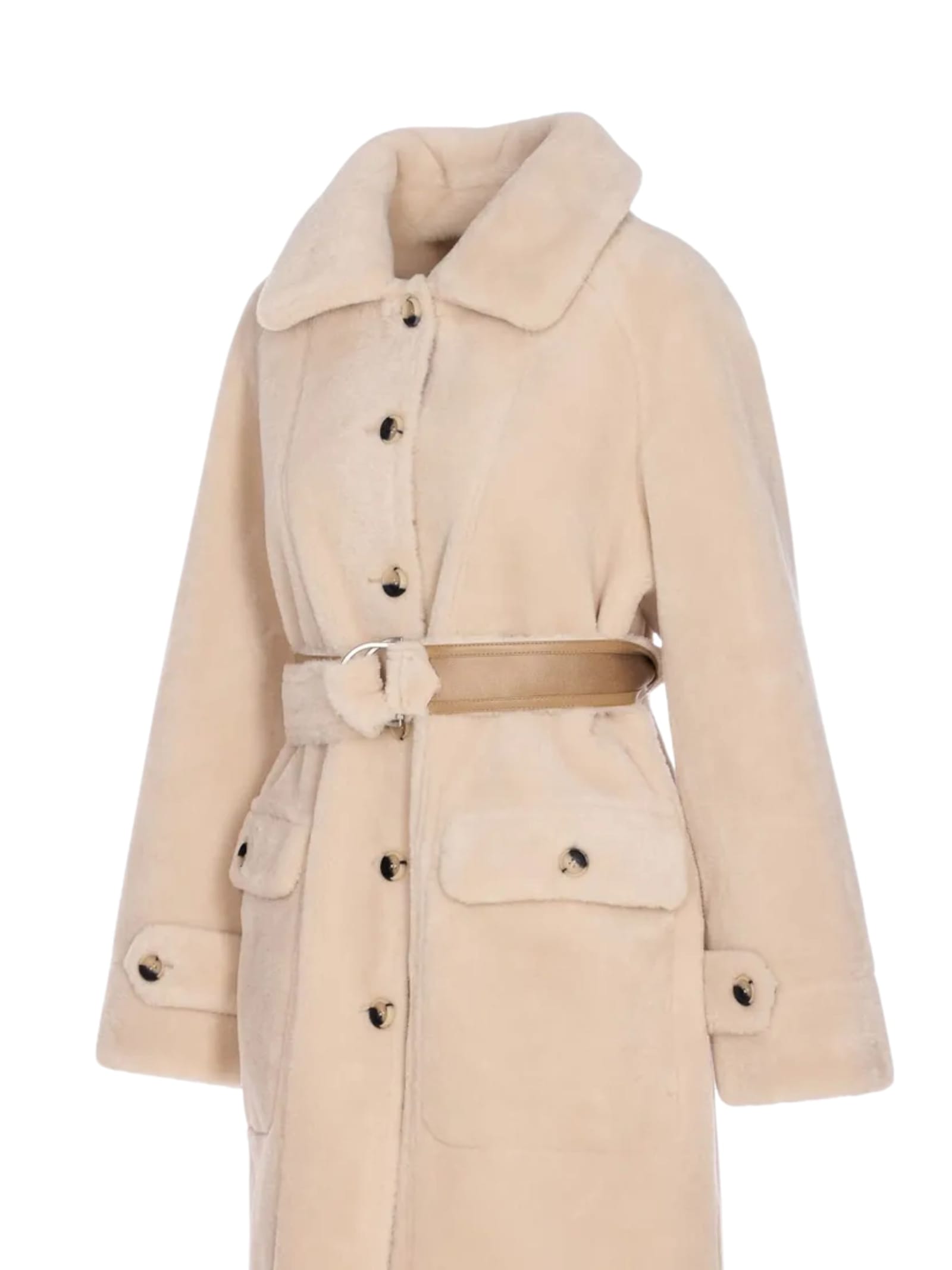 Urbancode Wool Coat In Neutral
