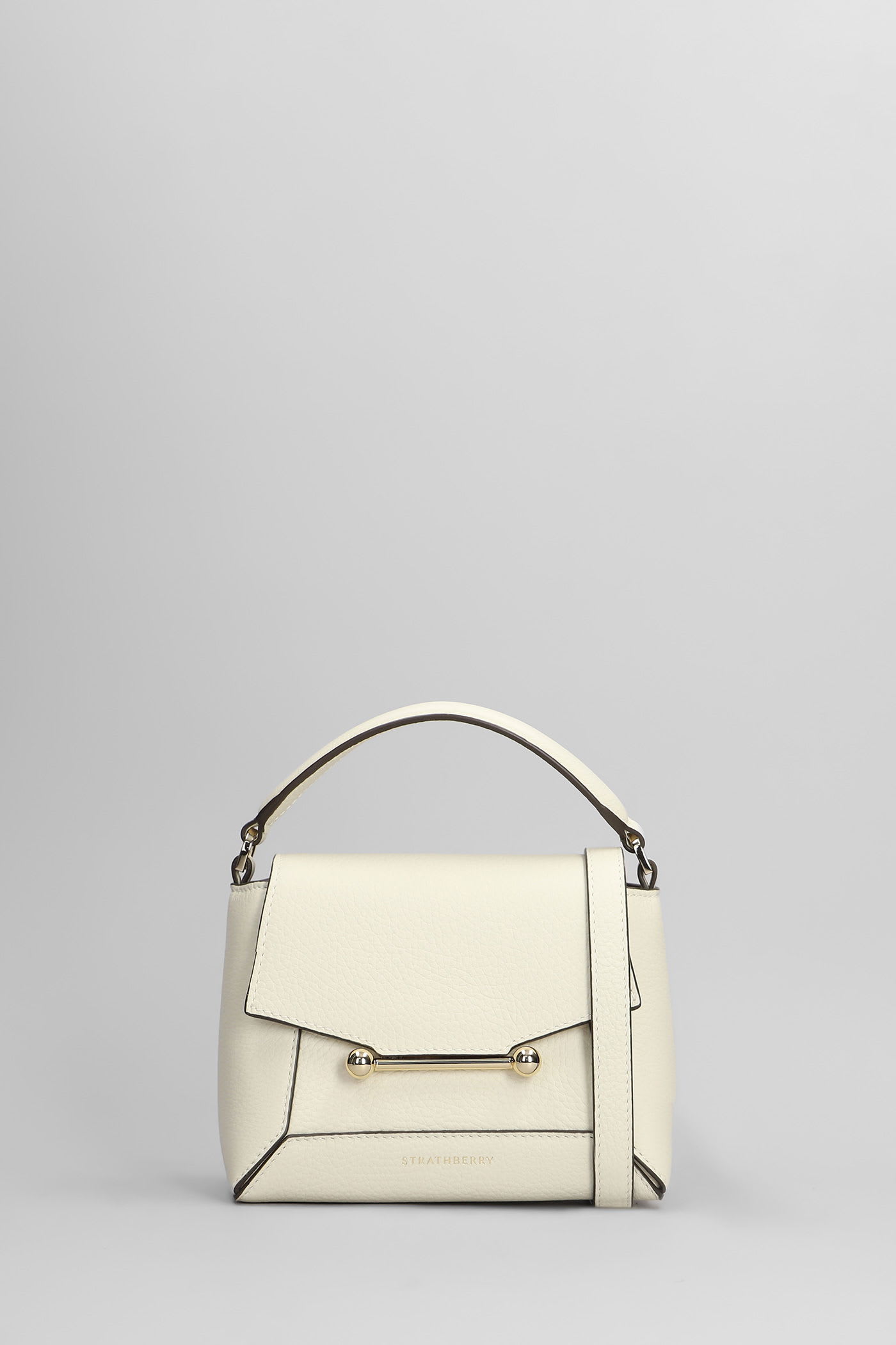 Mosaic Shoulder Bag In Beige Leather
