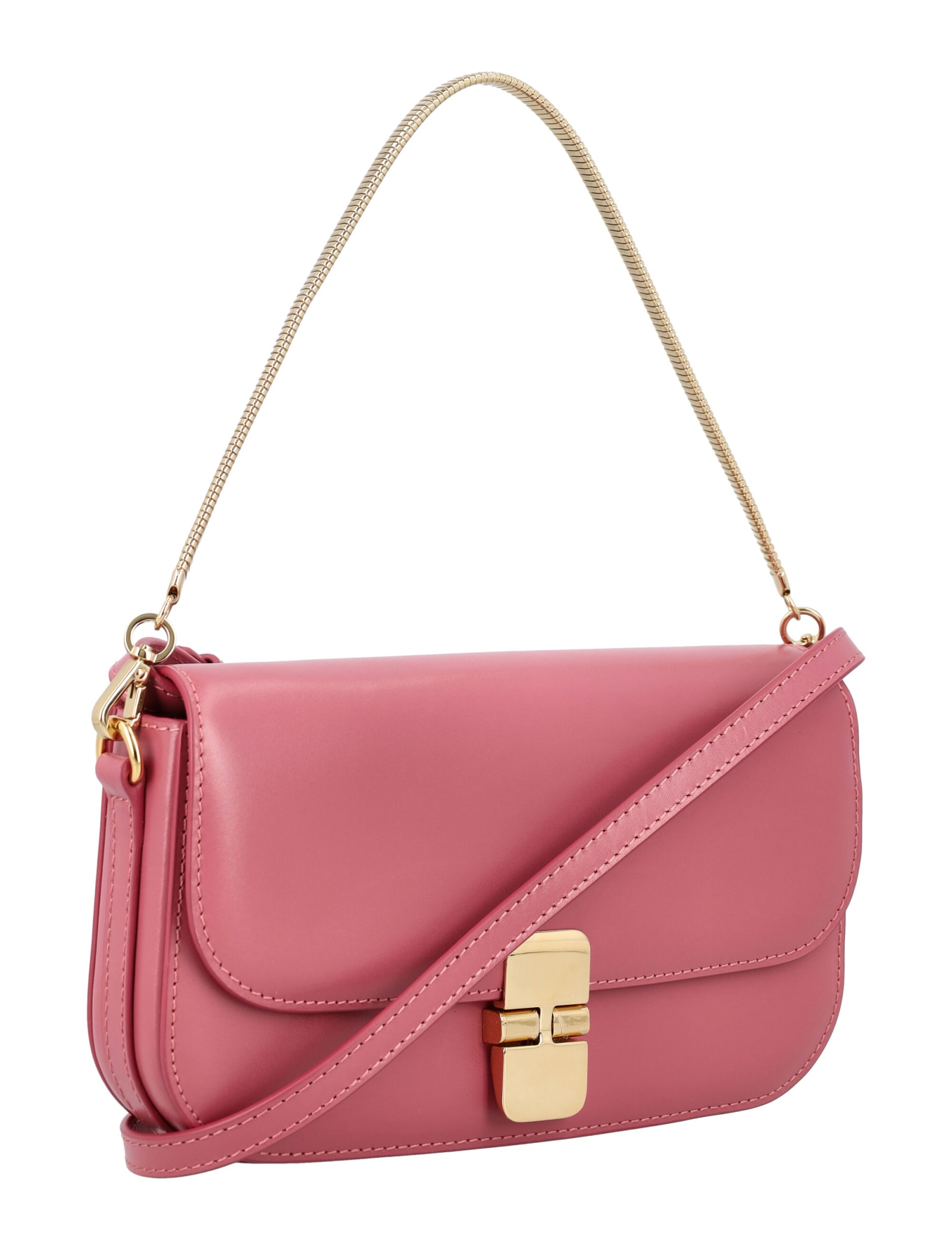 Shop Apc Clutch Grace With Chain In Pink