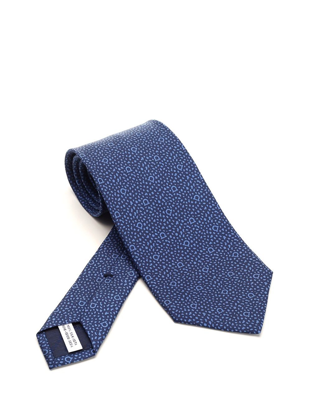 Shop Ferragamo Silk Tie In Blue